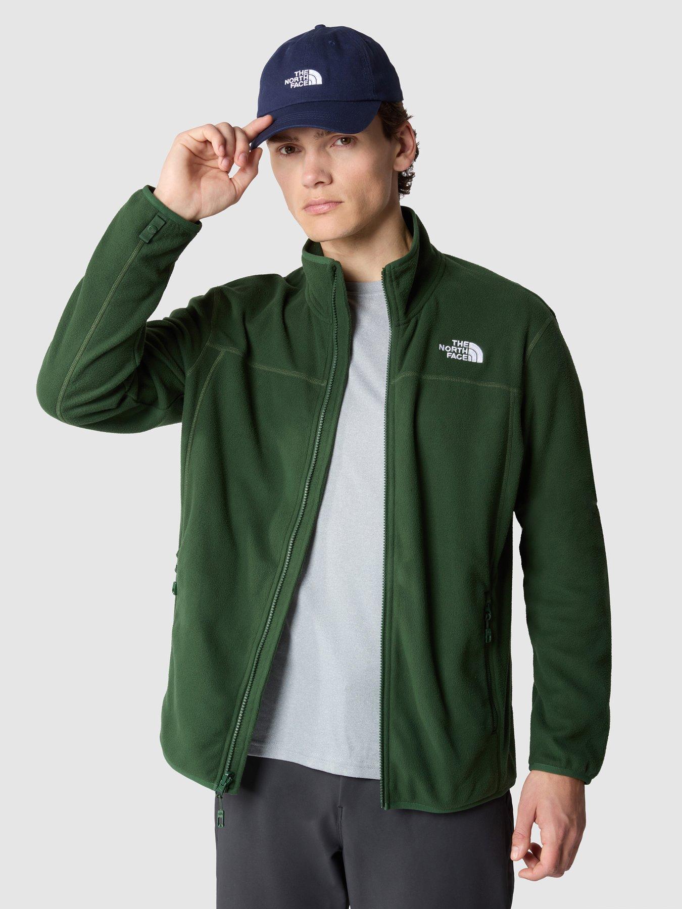 the-north-face-mens-100-glacier-full-zip-greenoutfit