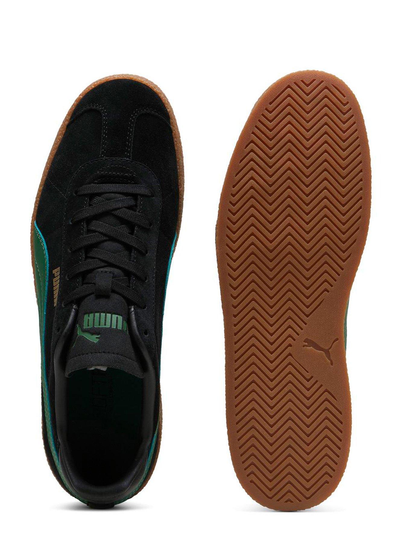 puma-mens-club-trainers-blackgreendetail