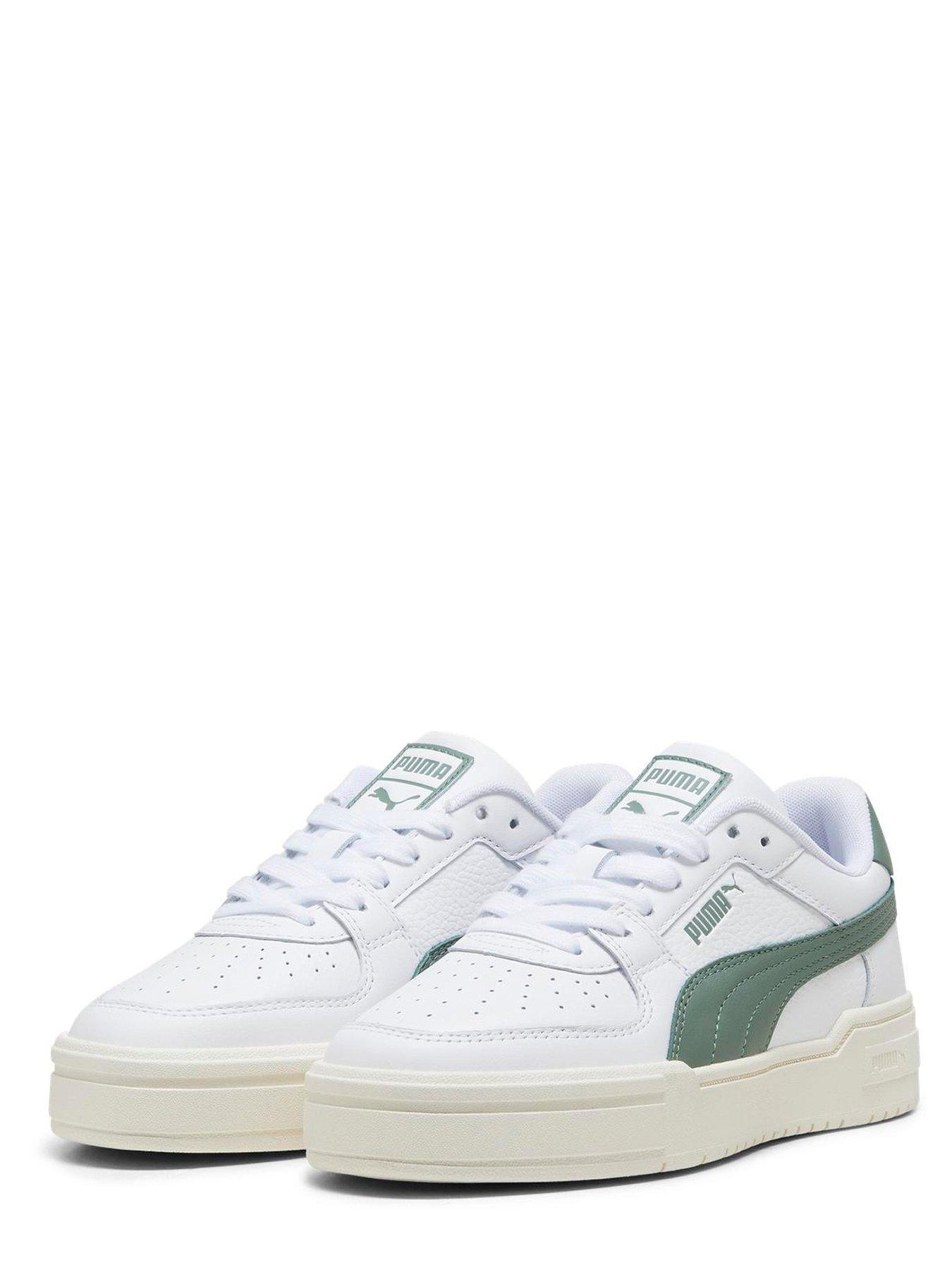 puma-womens-ca-pro-classic-trainers-whitegreenstillFront