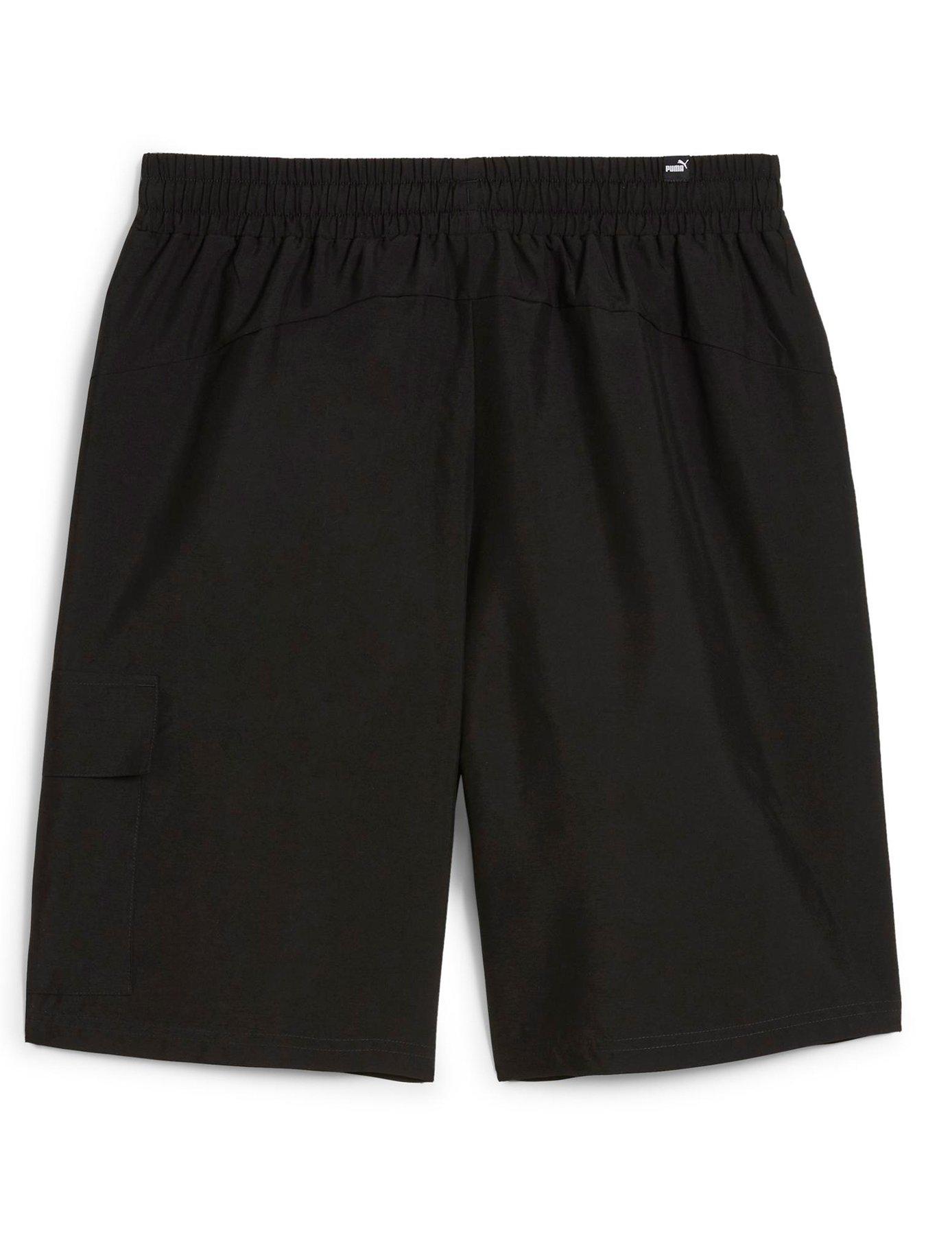 puma-mens-essentials-woven-cargo-shorts-9-blackstillFront