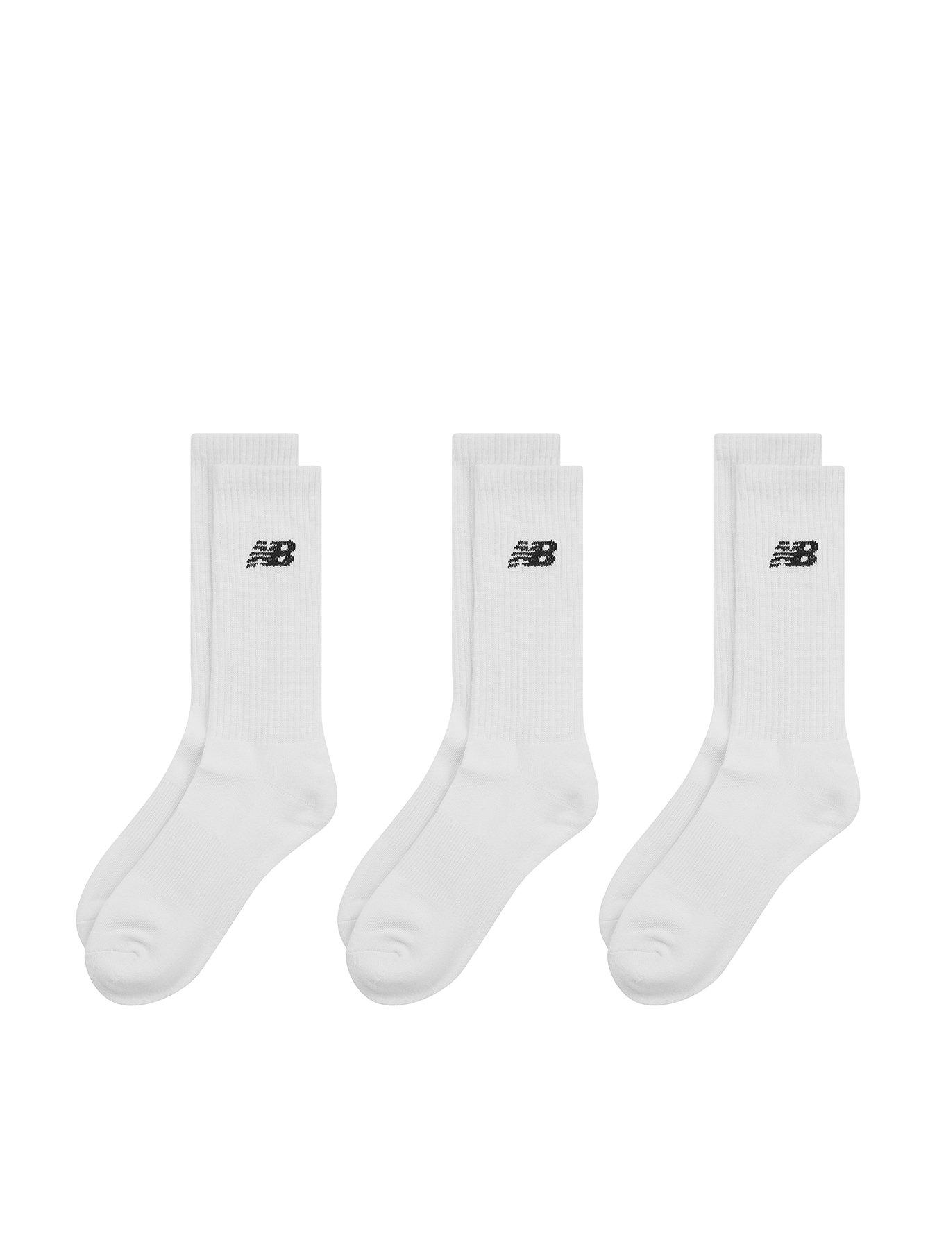 Image of New Balance NB Everyday 3 Pack Crew Socks - White