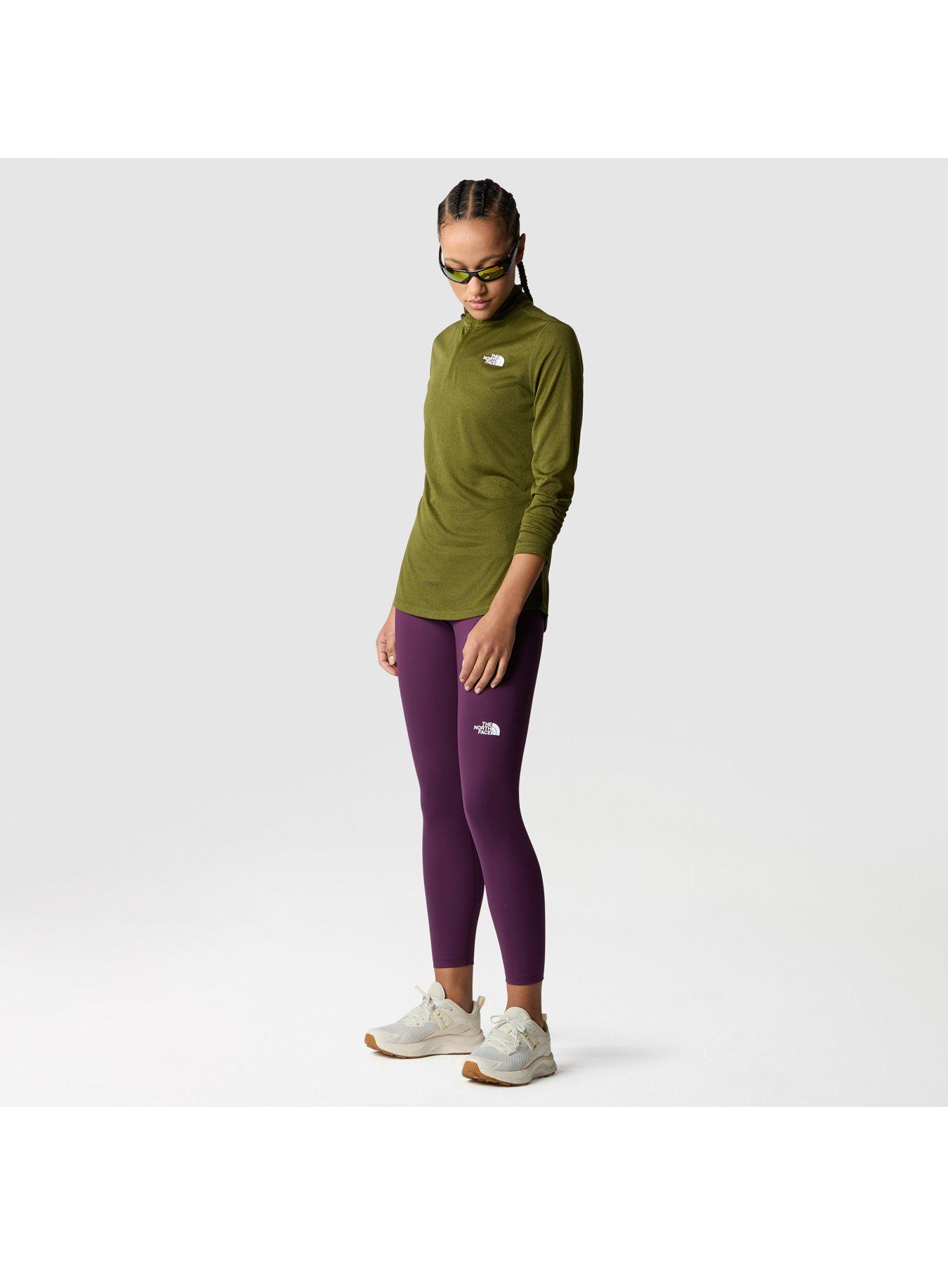 the-north-face-womens-flex-14-zip-oliveback