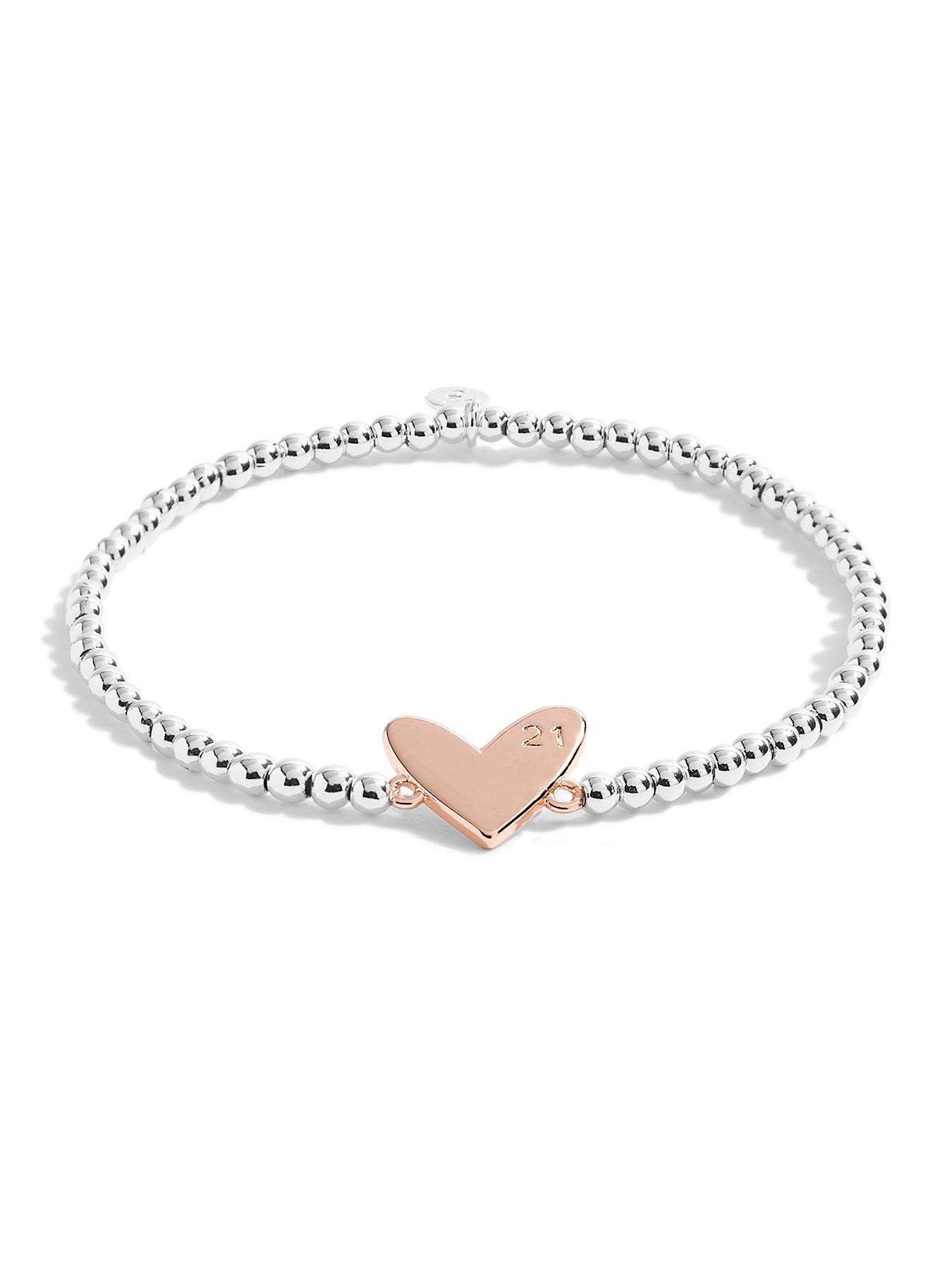 Image 2 of 5 of Joma Jewellery Beautifully Boxed A Little Happy 21st Birthday Bracelet In Silver Plating