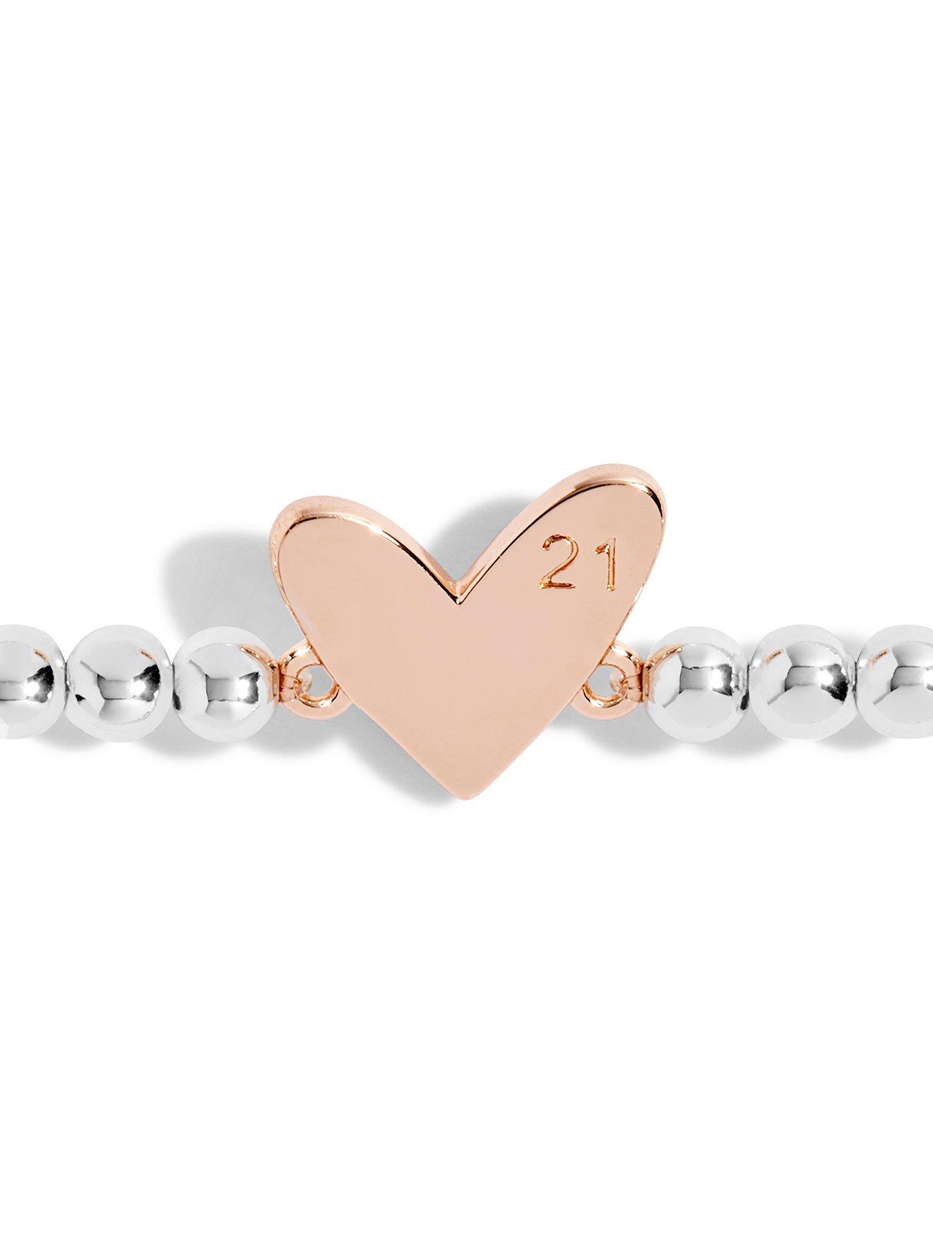 Image 3 of 5 of Joma Jewellery Beautifully Boxed A Little Happy 21st Birthday Bracelet In Silver Plating