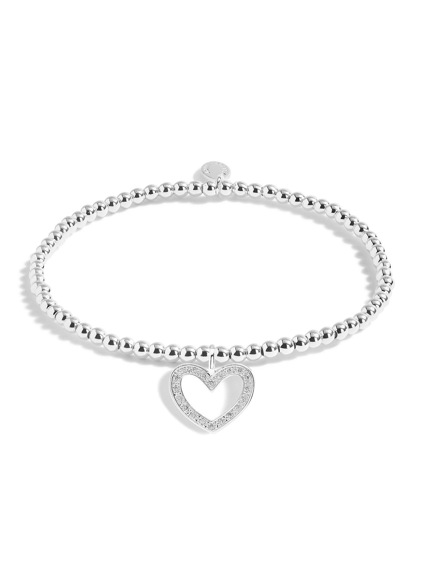 Image 2 of 4 of Joma Jewellery Bridal From The Heart Gift Box Bridesmaid Bracelet In Silver Plating