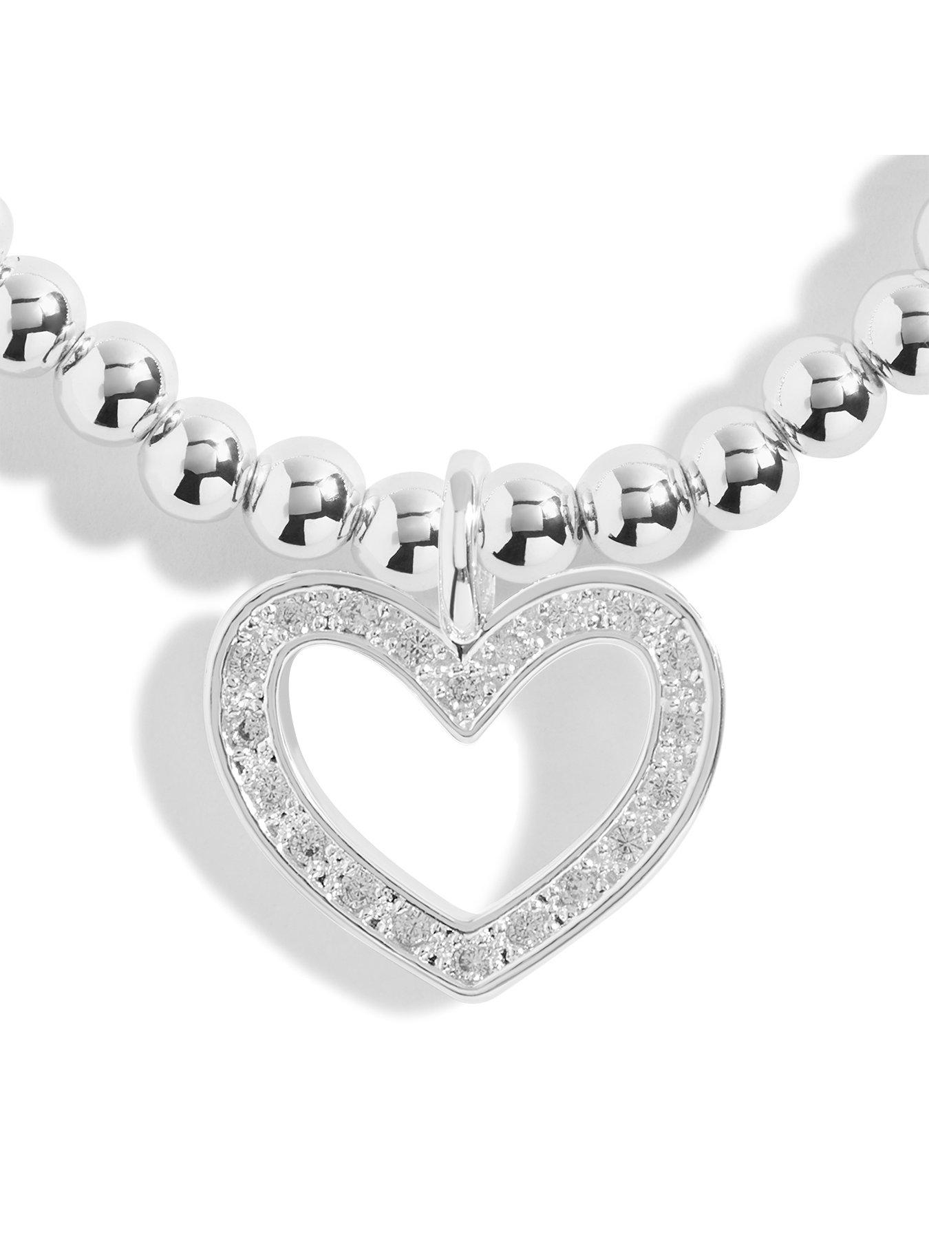 Image 3 of 4 of Joma Jewellery Bridal From The Heart Gift Box Bridesmaid Bracelet In Silver Plating