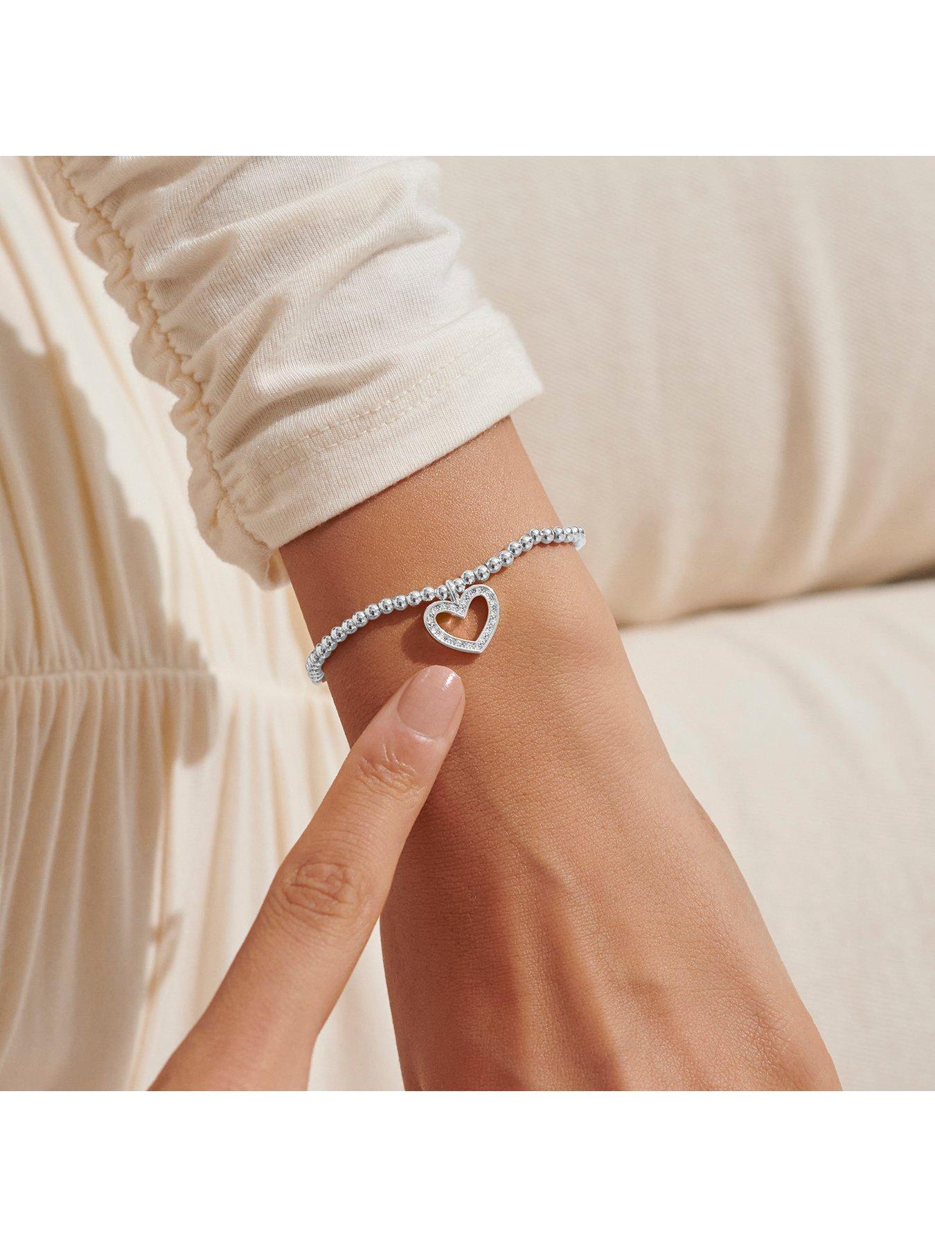 Image 4 of 4 of Joma Jewellery Bridal From The Heart Gift Box Bridesmaid Bracelet In Silver Plating