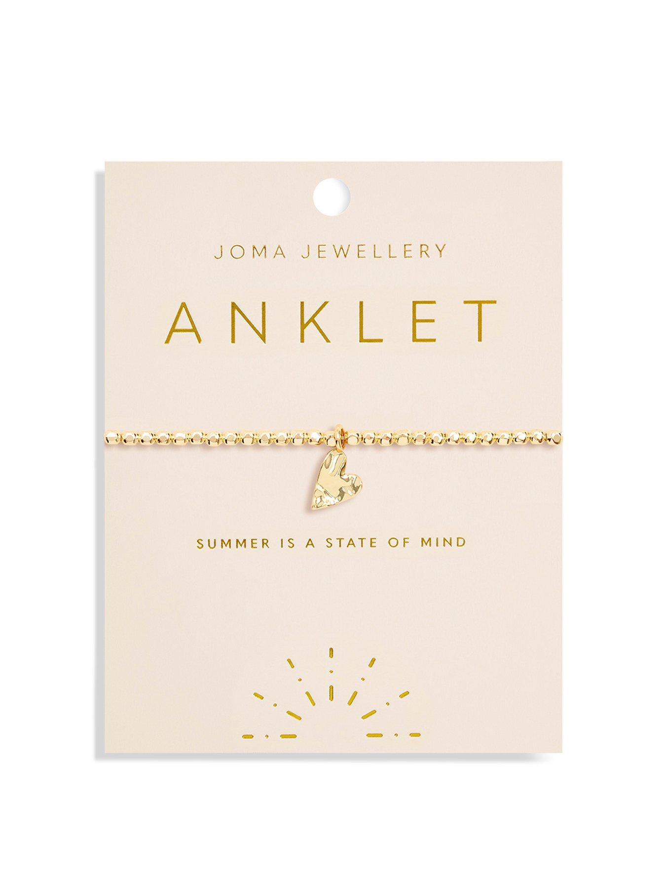 joma-jewellery-hammered-heart-anklet-in-gold-plating