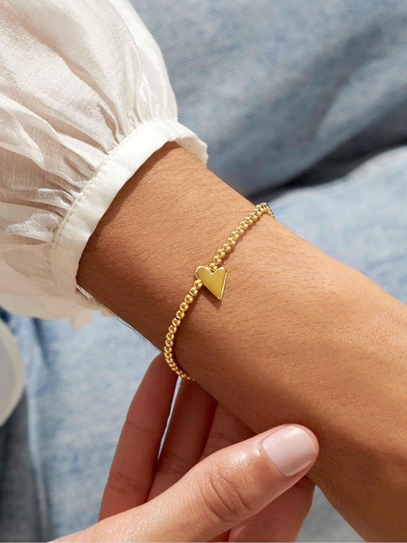 joma-jewellery-gold-a-little-best-friend-gold-bracelet-175cm-stretchstillFront