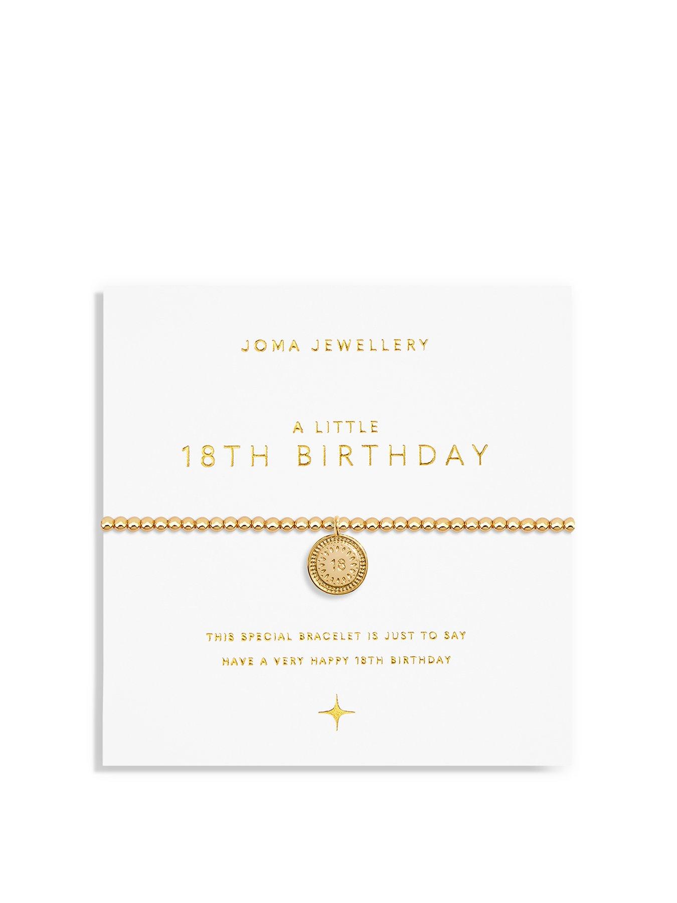 Image of Joma Jewellery A Little 18th Birthday Bracelet In Gold Plating
