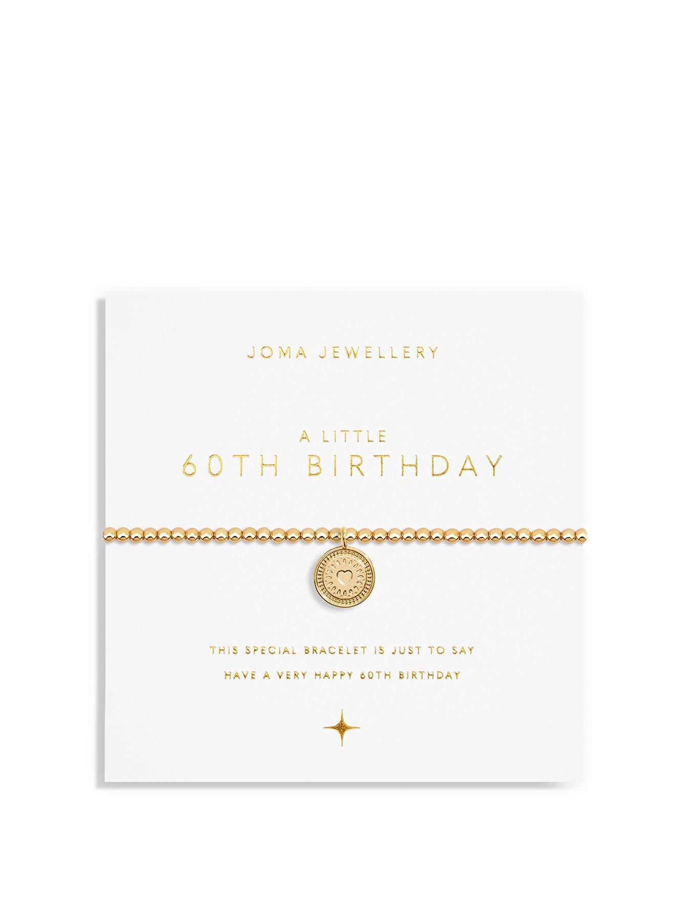 Joma Jewellery A Little 60th Birthday Bracelet In Gold Plating