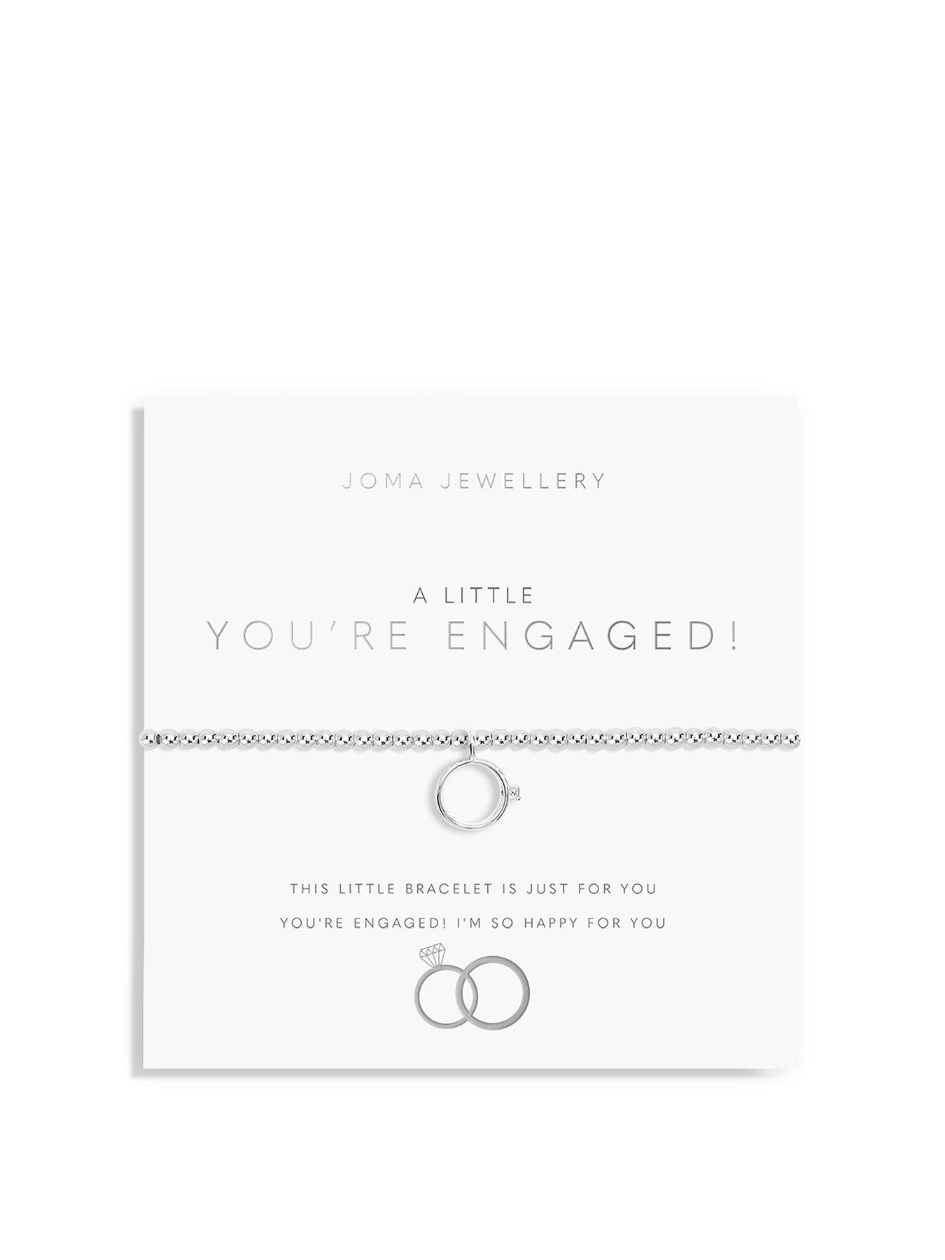 Joma Jewellery A LITTLE , YOU'RE ENGAGED! , Silver , Bracelet , 17.5cm stretch