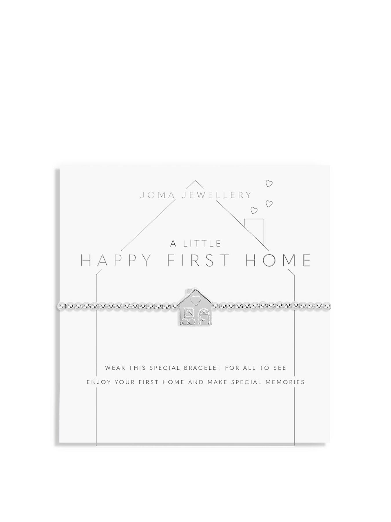 Joma Jewellery A Little Happy First Home Bracelet In Silver Plating