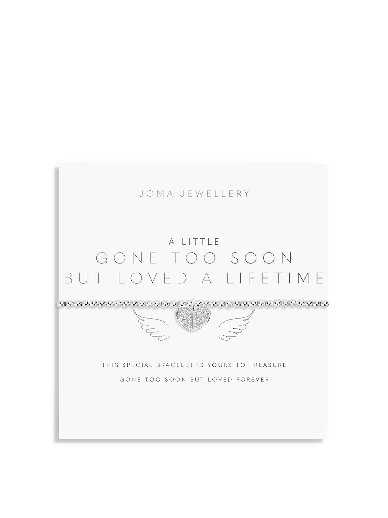 Joma Jewellery A Little Gone Too Soon But Loved A Lifetime Bracelet In Silver Plating