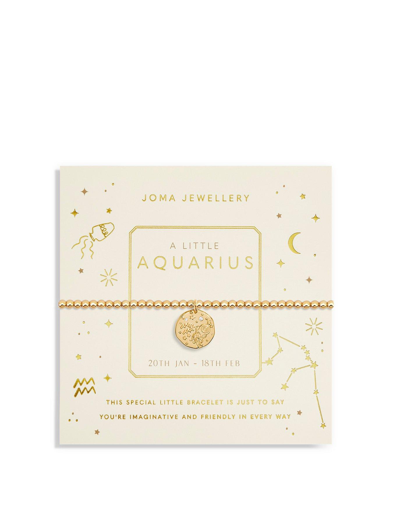 Joma Jewellery Star Sign A Little Gemini Bracelet In Gold Plating