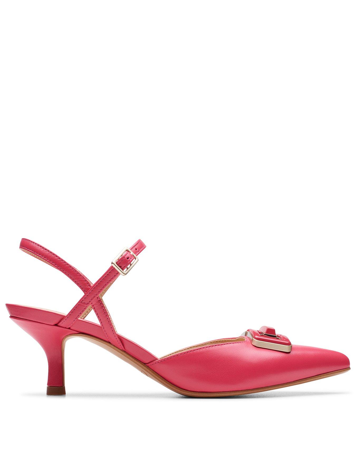 clarks-clarks-violet55-strap-leather-sling-back-shoes-bright-pink