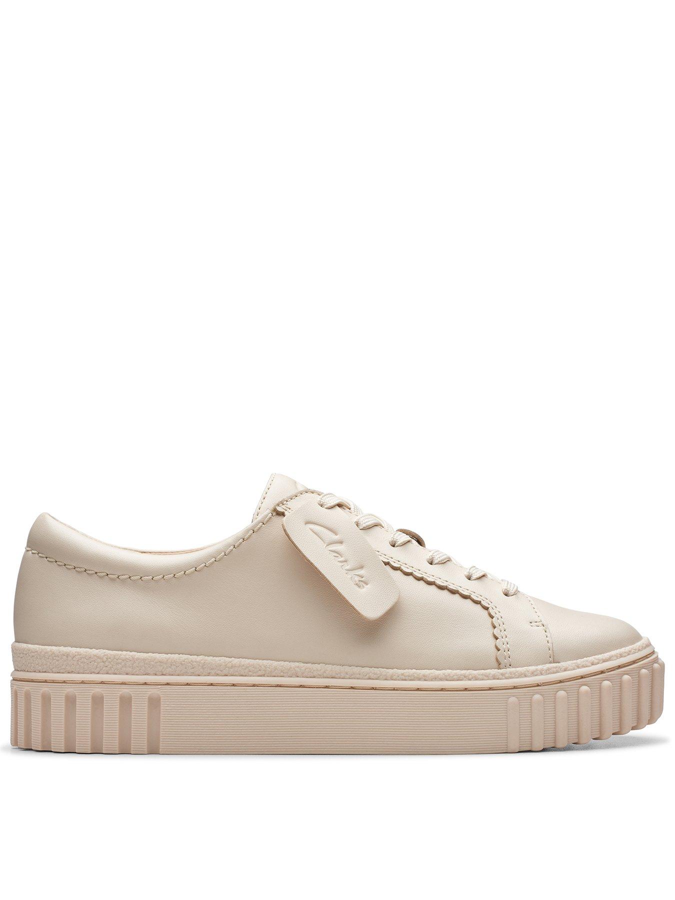 Clarks store white trainers