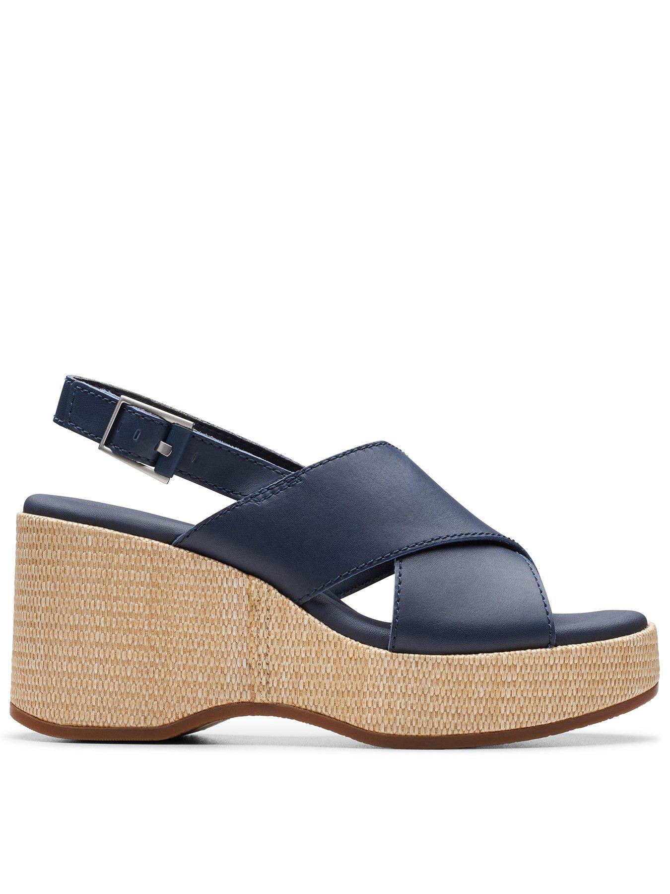 Clarks Women's Reedly Salene Wedge Sandal, Black NUBUCK, 8.5 M US : Buy  Online at Best Price in KSA - Souq is now Amazon.sa: Fashion