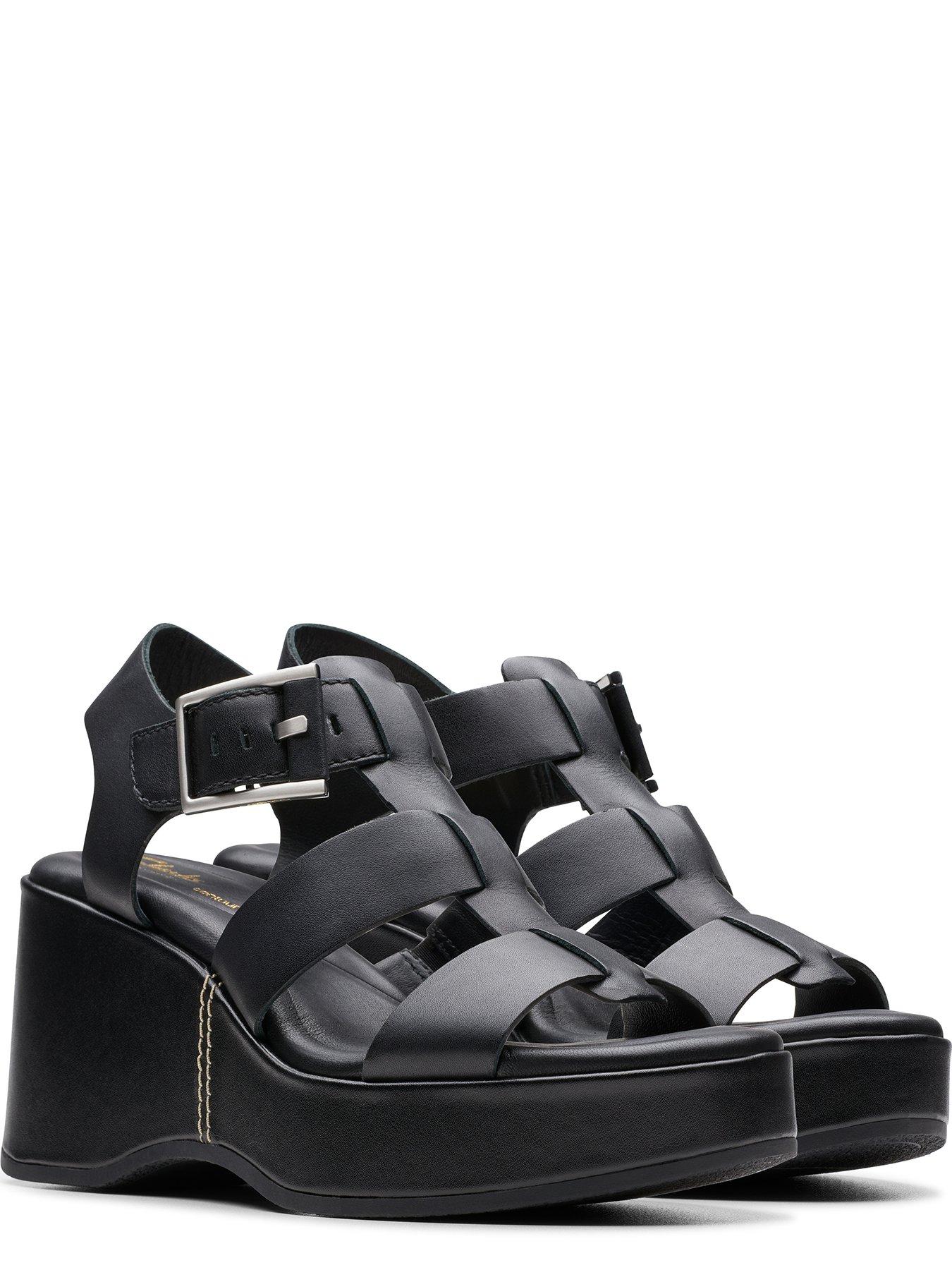 clarks-clarks-manon-cove-leather-chunky-wedge-sandals-blackstillFront