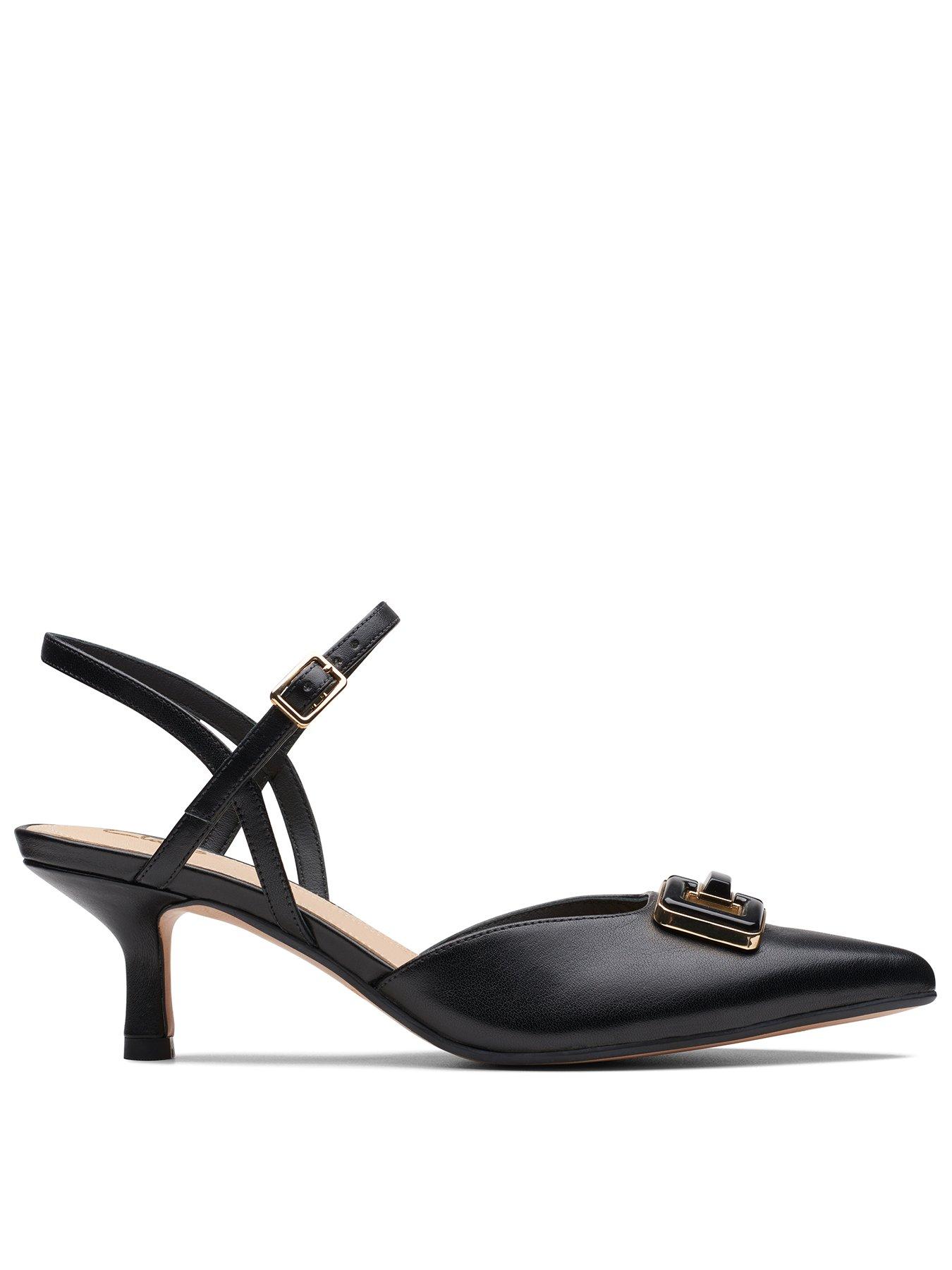 Clarks kitten heel clearance sandals