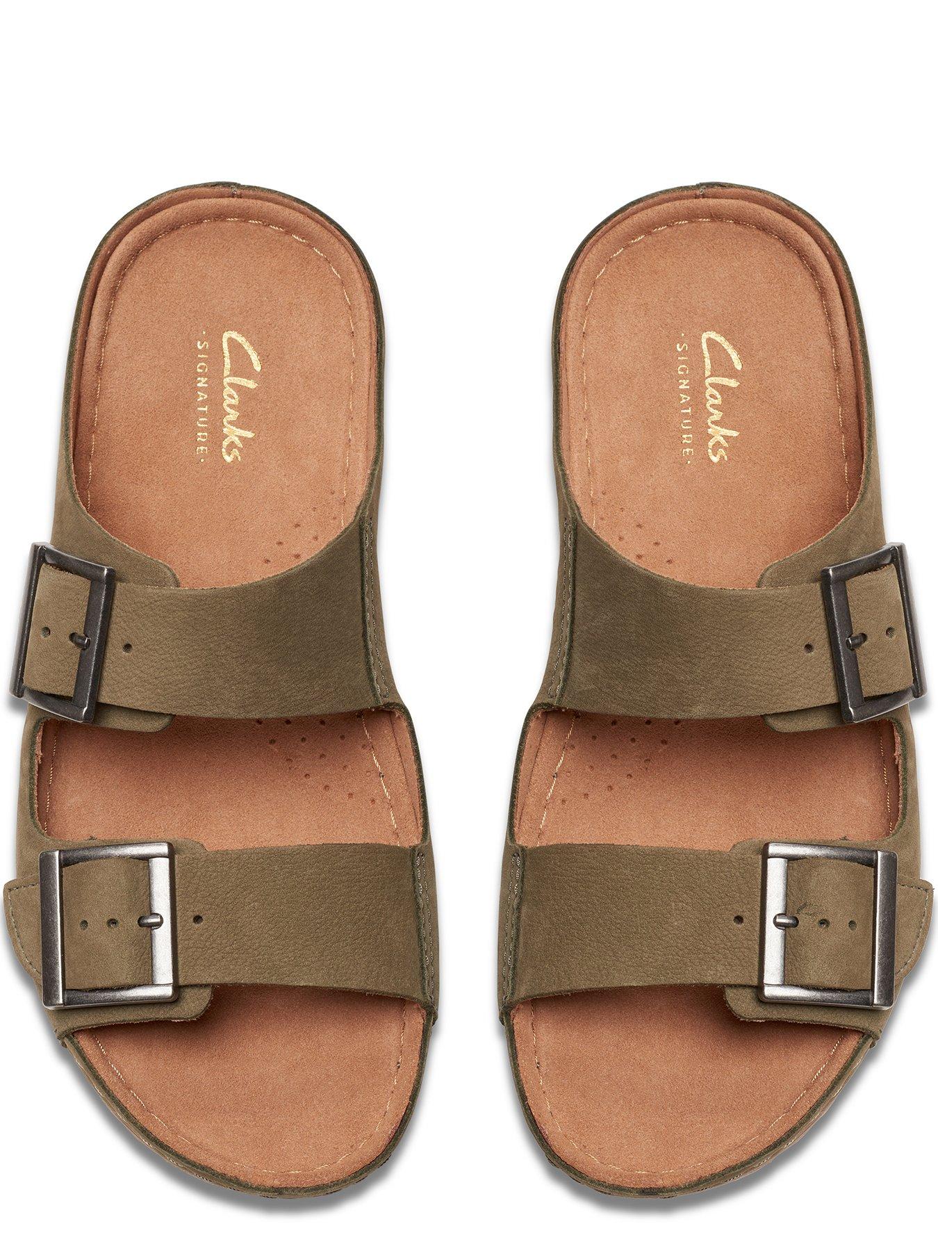 clarks-clarks-brookleigh-sun-nubuck-double-buckle-sandals-oliveoutfit