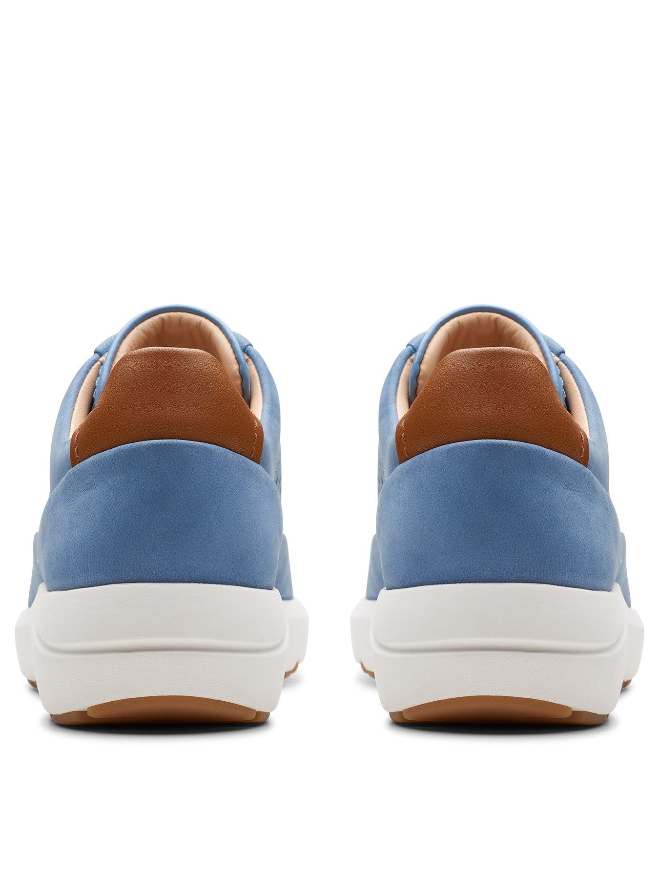 clarks-clarks-tivoli-grade-nubuck-lace-up-trainers-blueback