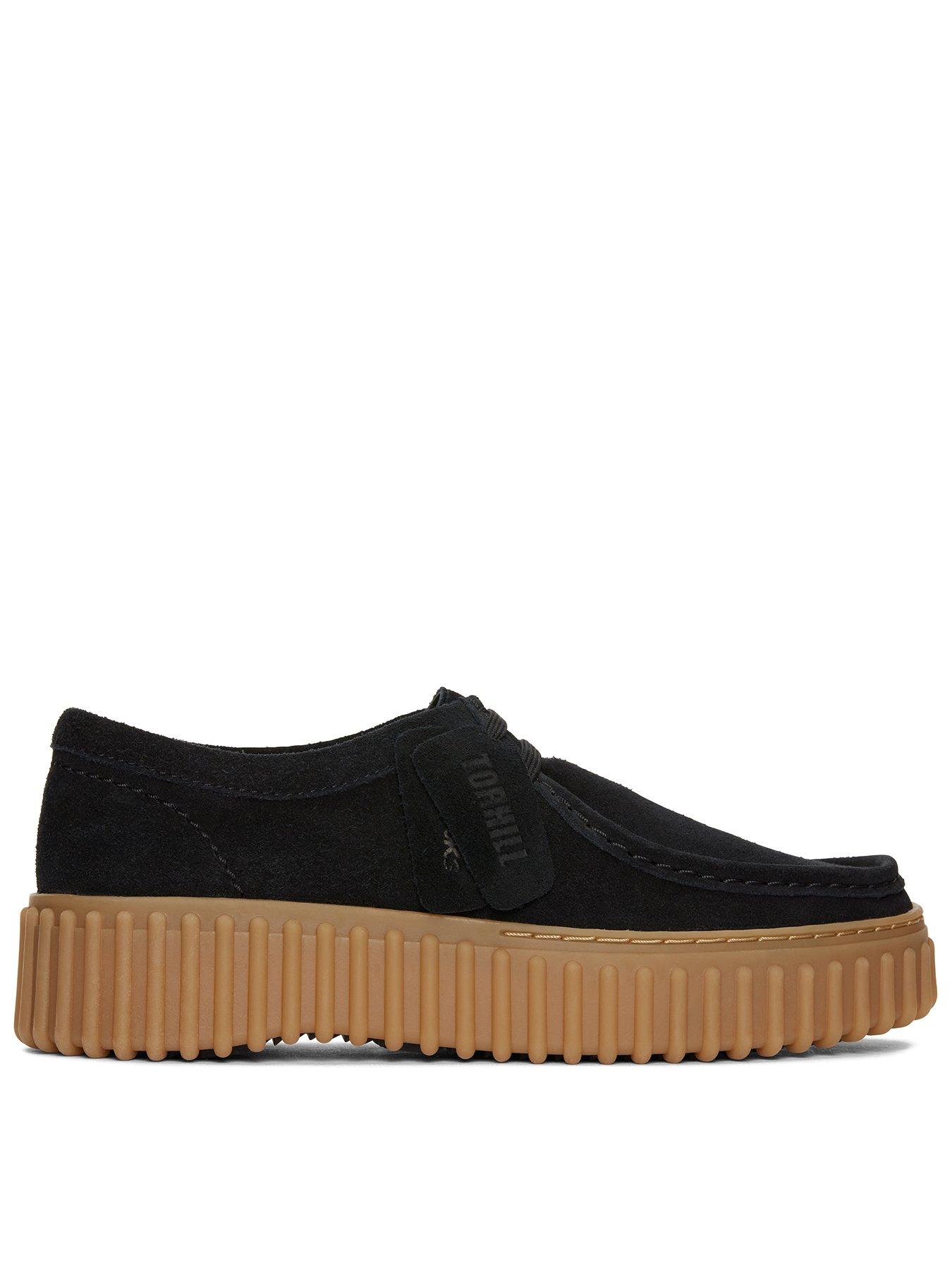 Clarks Clarks Torhill Bee Suede Platform Casual Shoes - Black