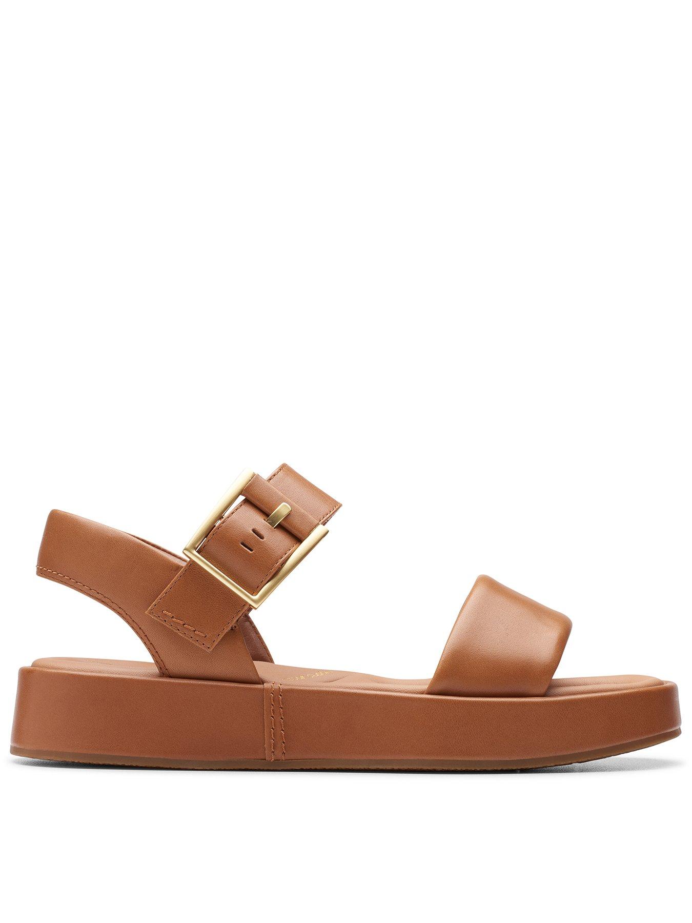 clarks-clarks-alda-strap-wide-fitting-buckle-leather-sandals-tan