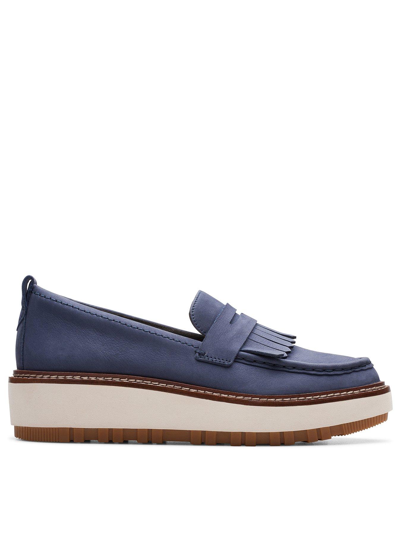 CLARKS® x ZARA LEATHER SHOES - Navy Blue