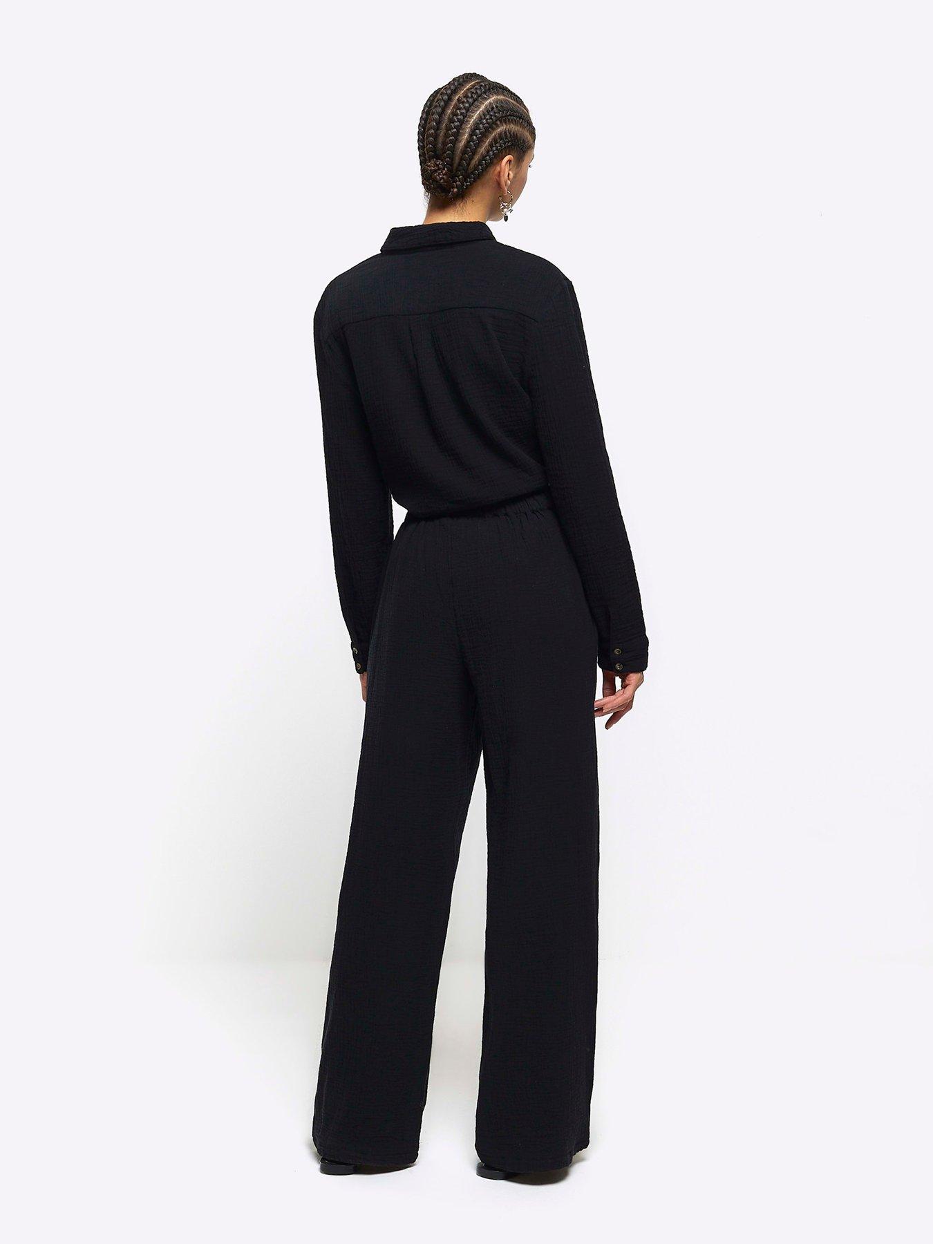 river-island-textured-cotton-trouser-blackstillFront