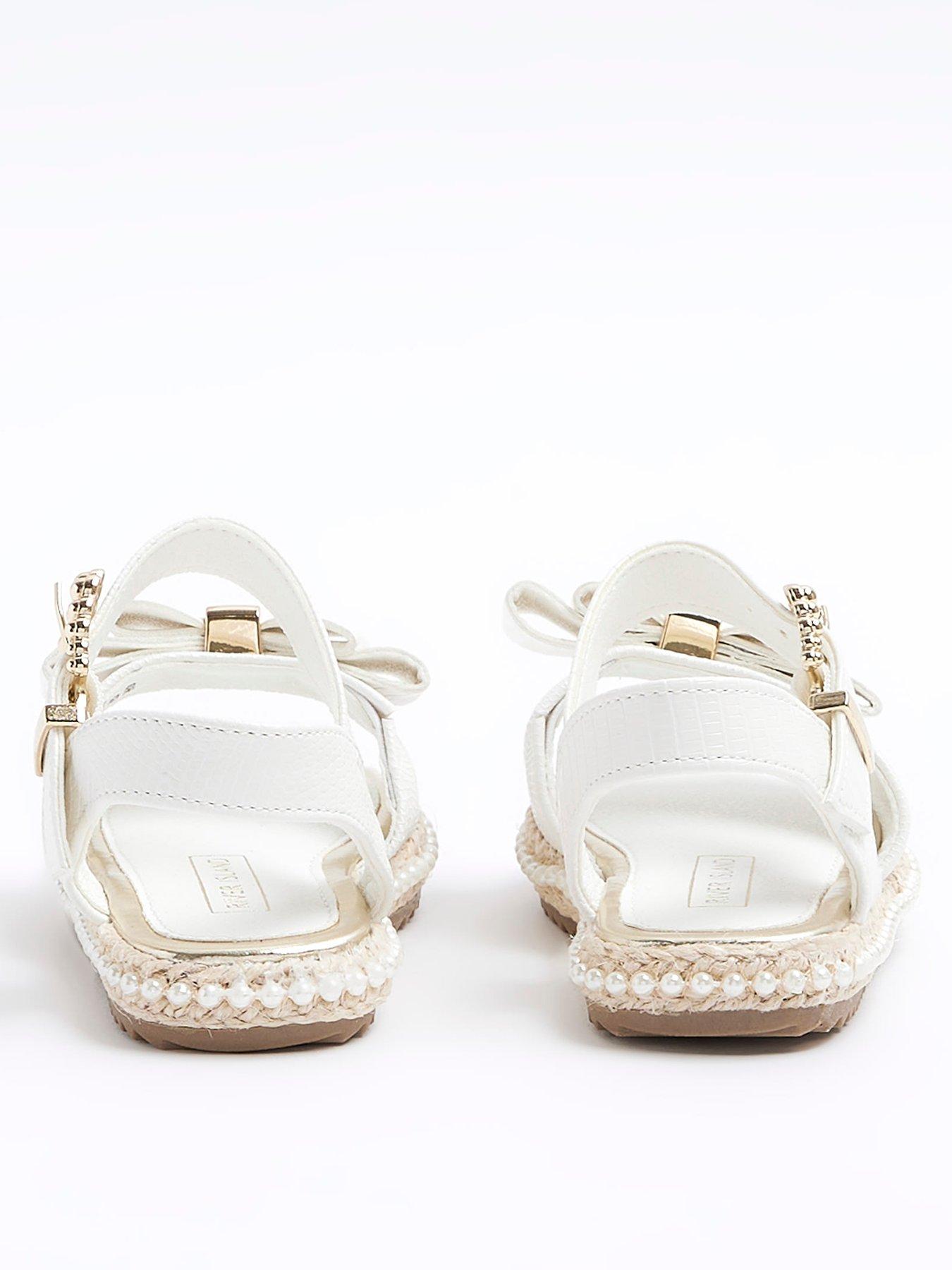 river-island-mini-mini-girls-pearl-trim-bow-sandals-whiteback