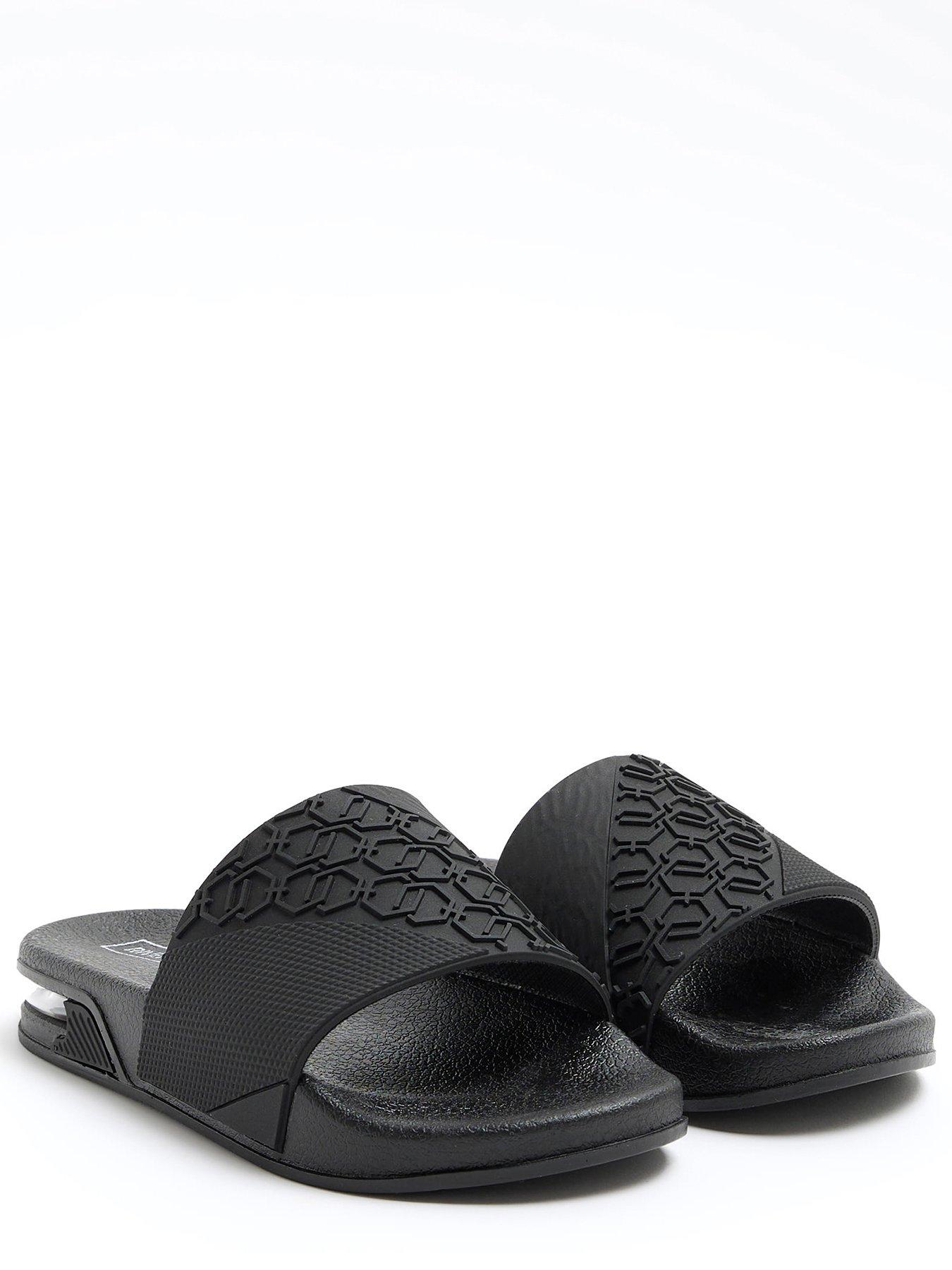 river-island-boys-embossed-sliders-blackstillFront