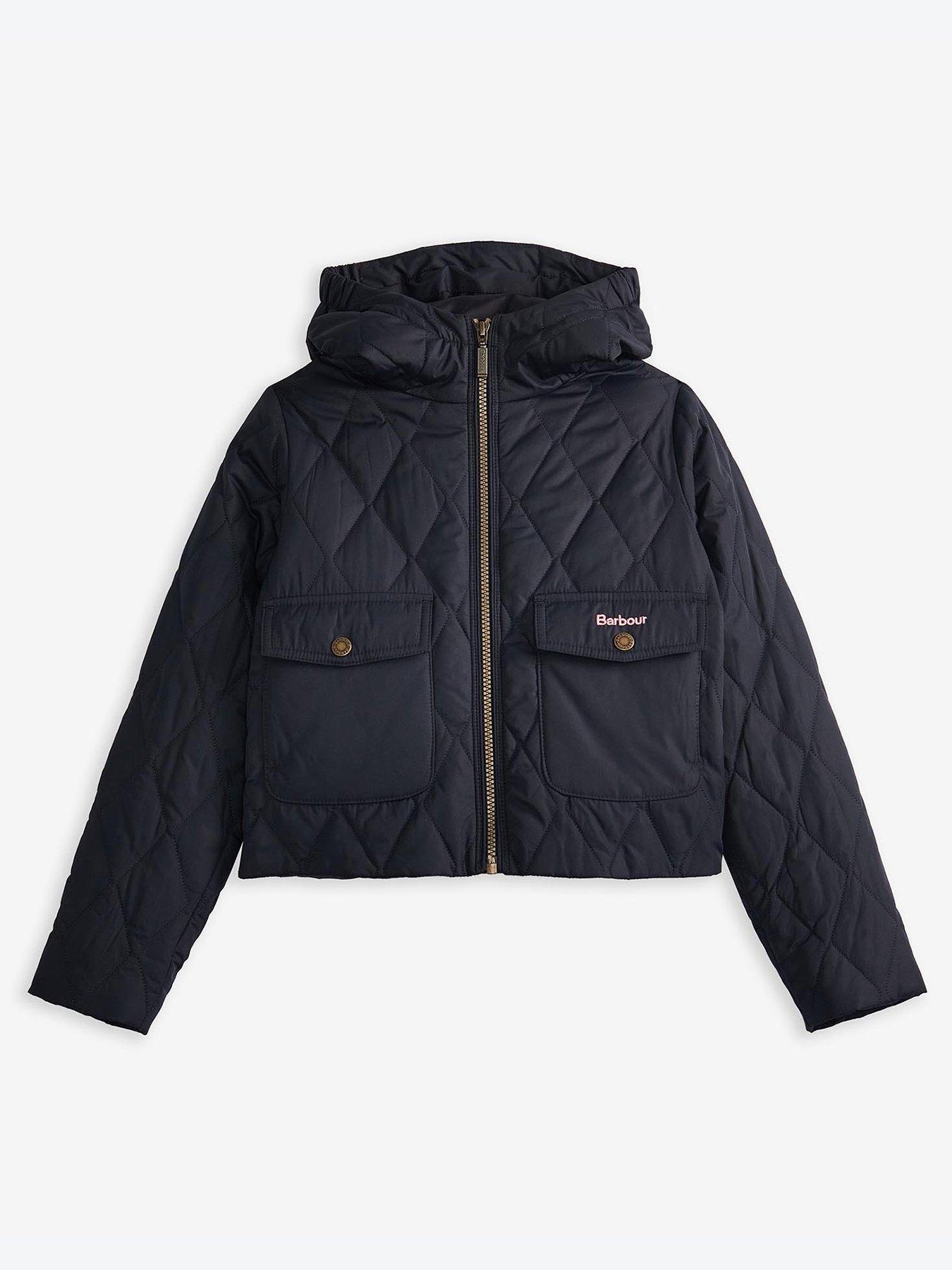 Barbour trawl cheap quilted jacket navy