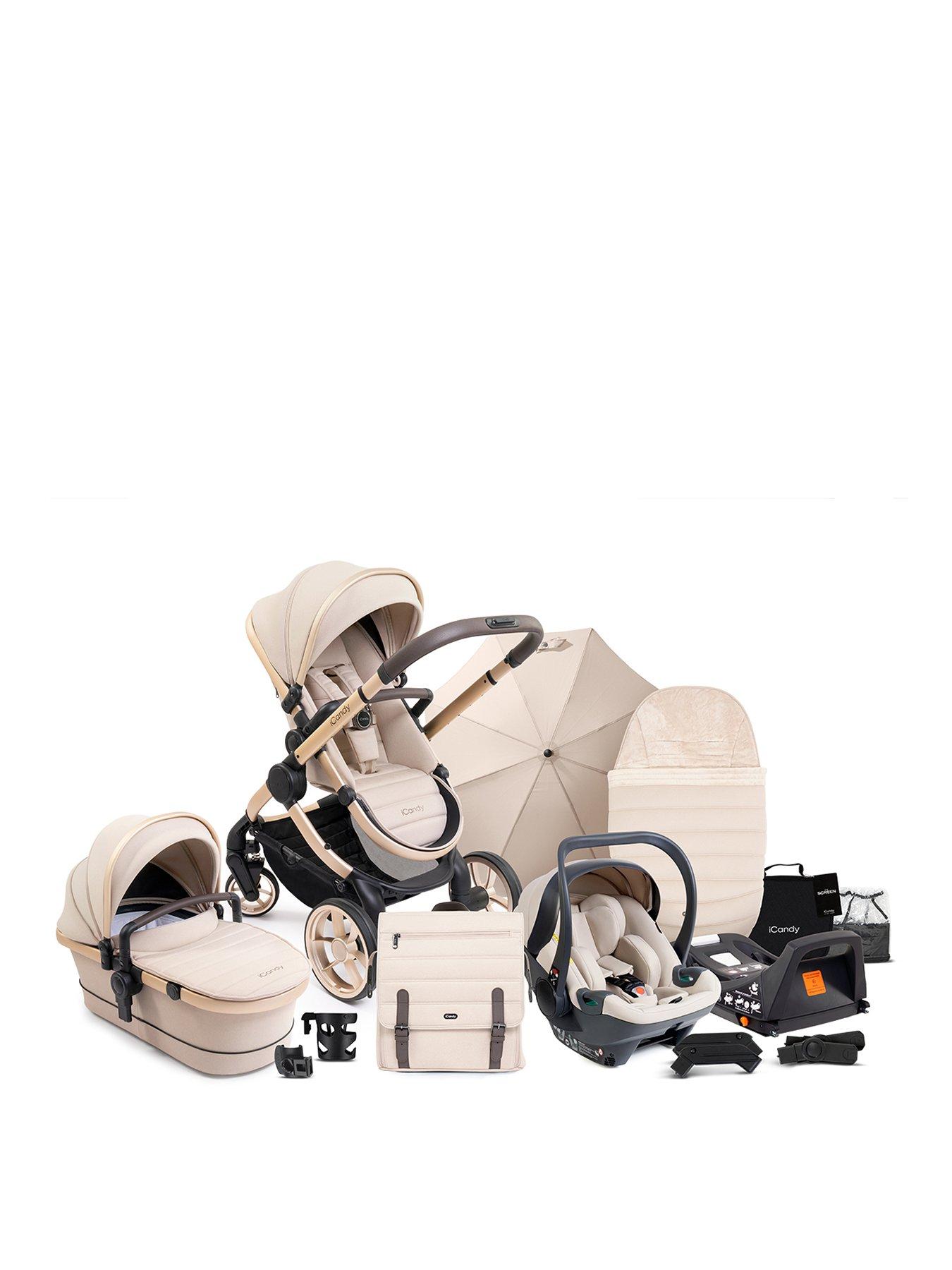 Image 1 of 7 of iCandy Peach 7 Editions Travel System with Cocoon 360 Car Seat - Biscotti