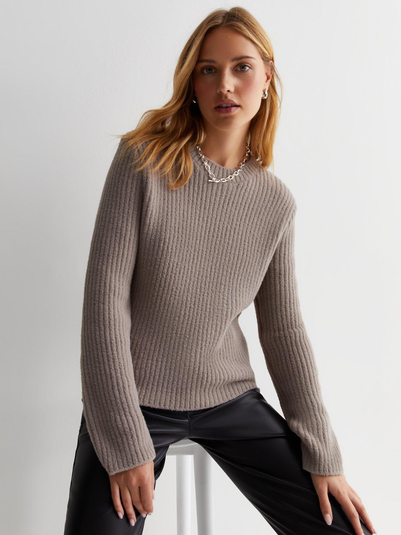 Mink Knit Roll Neck Longline Jumper