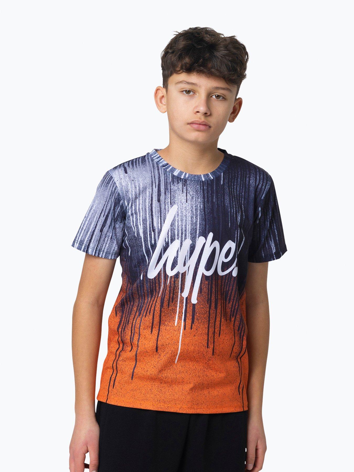 Hype Boys Multi Orange Drips T shirt