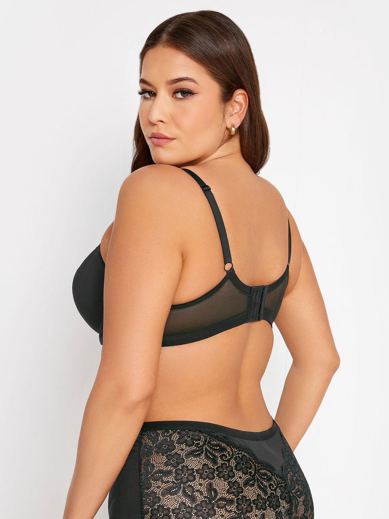Image 2 of 5 of Yours Yours 2 Pack Lace Trim T-shirt Bra