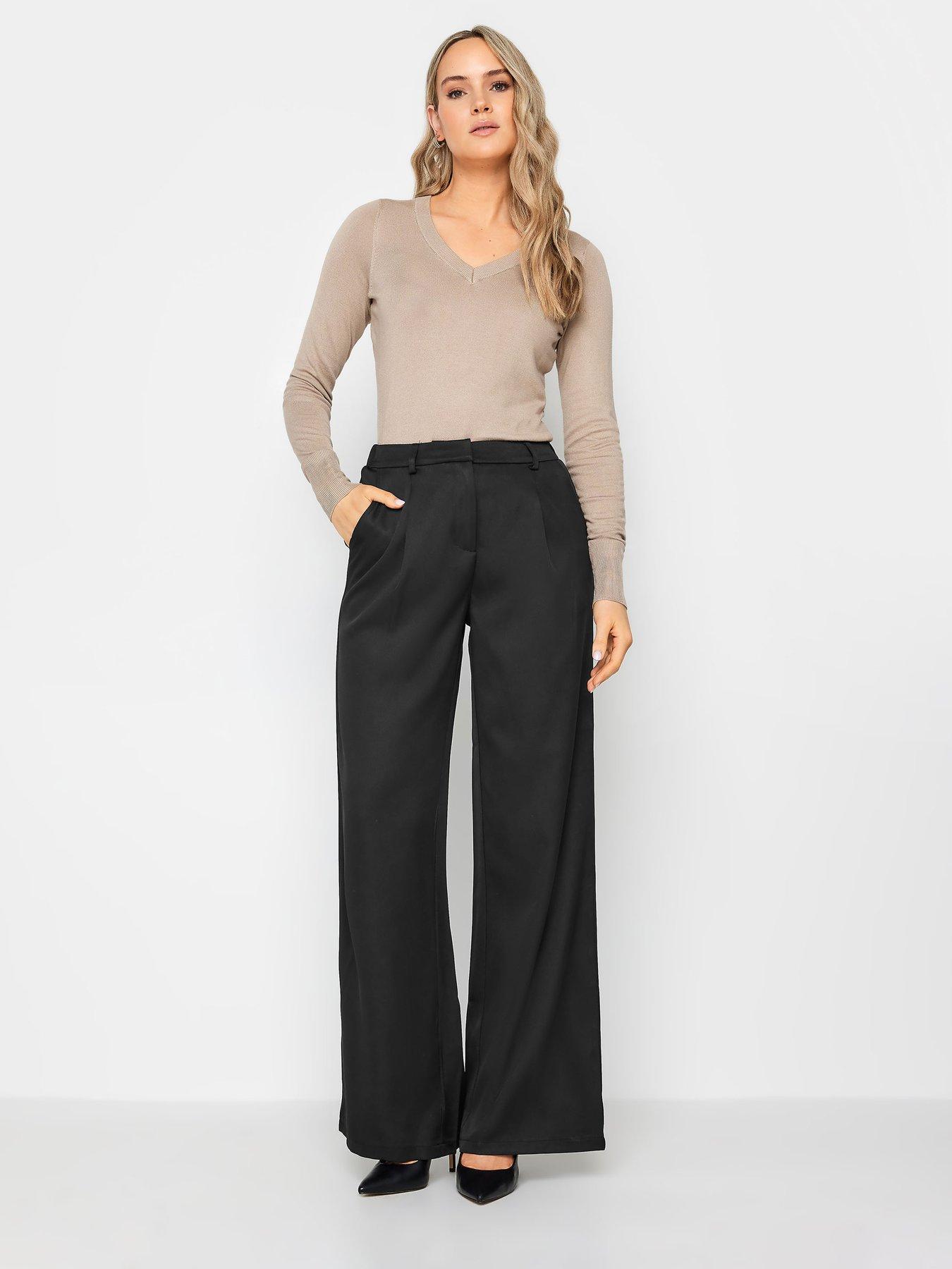 long-tall-sally-black-tailored-trousersback