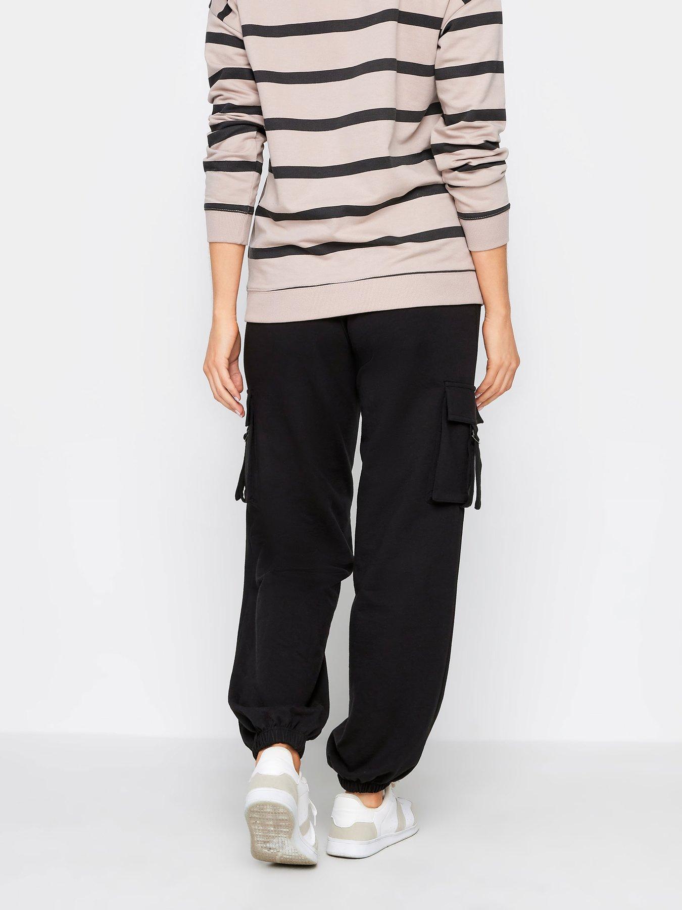 long-tall-sally-cargo-jogger-blackstillFront