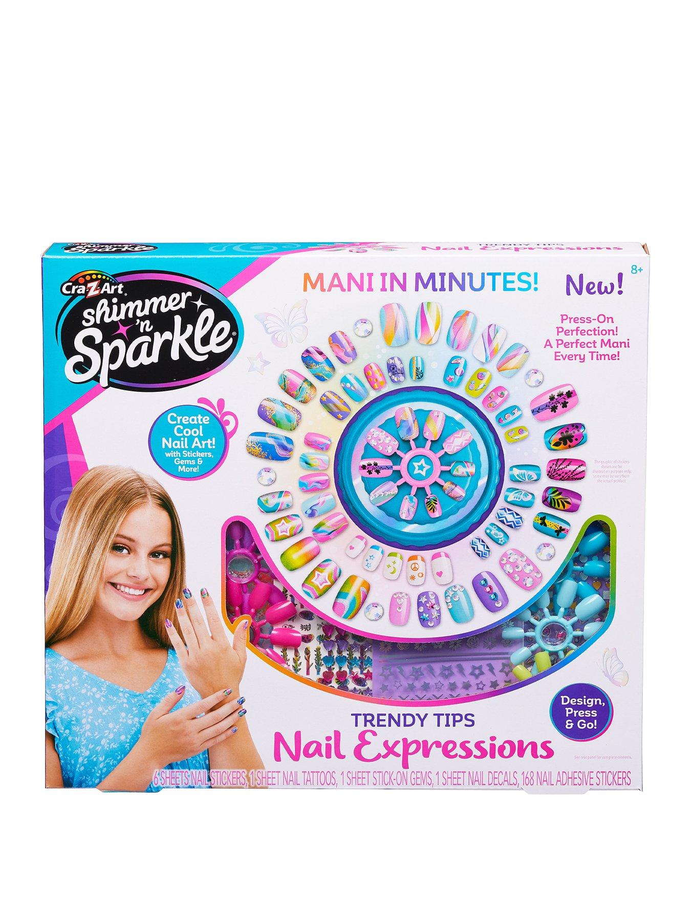undefined Shimmer N Sparkle Trendy Tips Nail Expressions