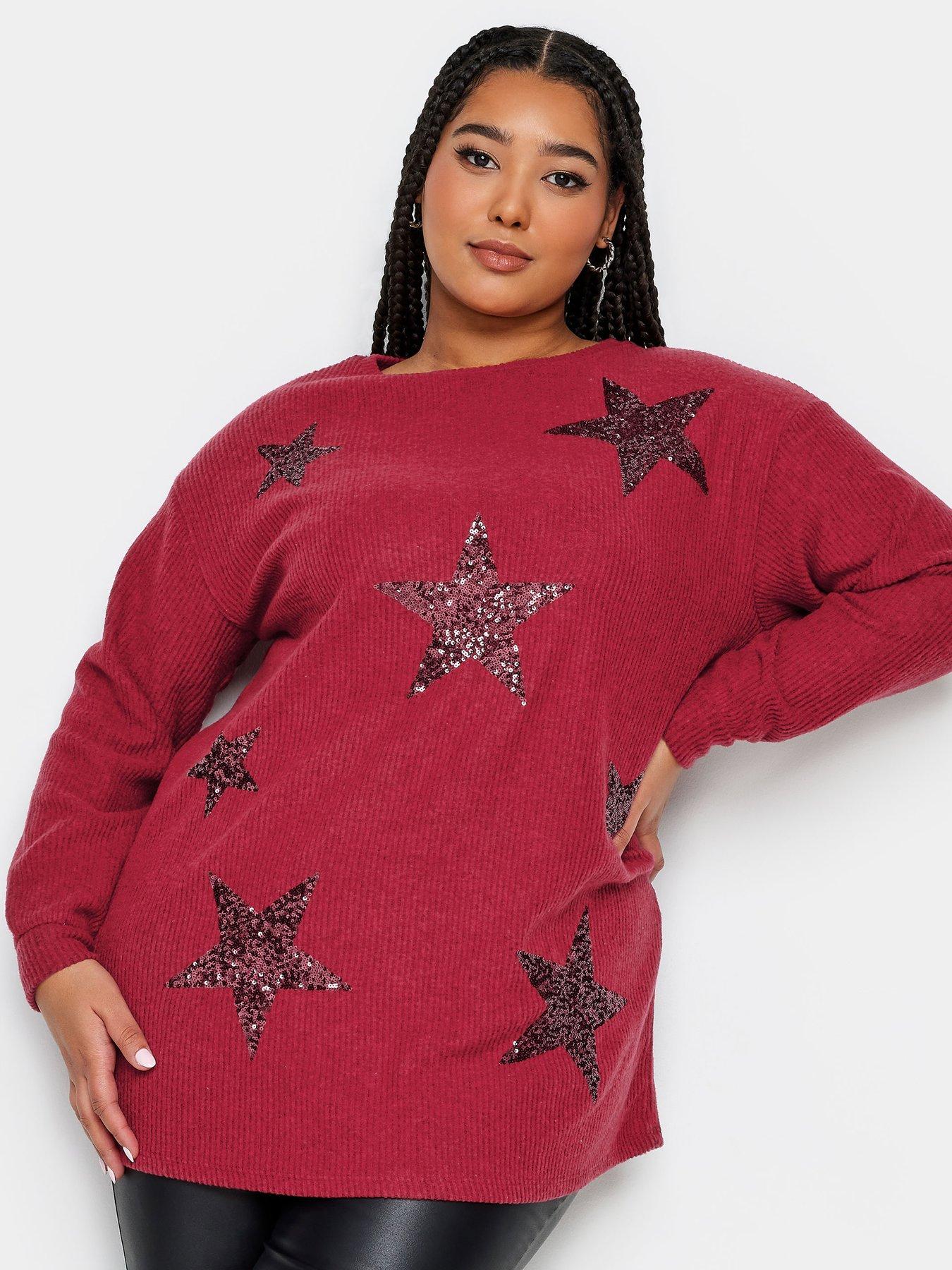 yours-soft-touch-sequin-star-top-red