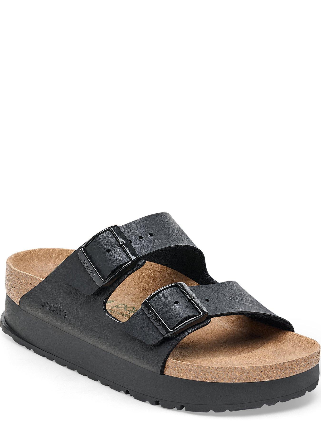 birkenstock-papillio-arizona-flex-platform-vegan-sandals-blackstillFront