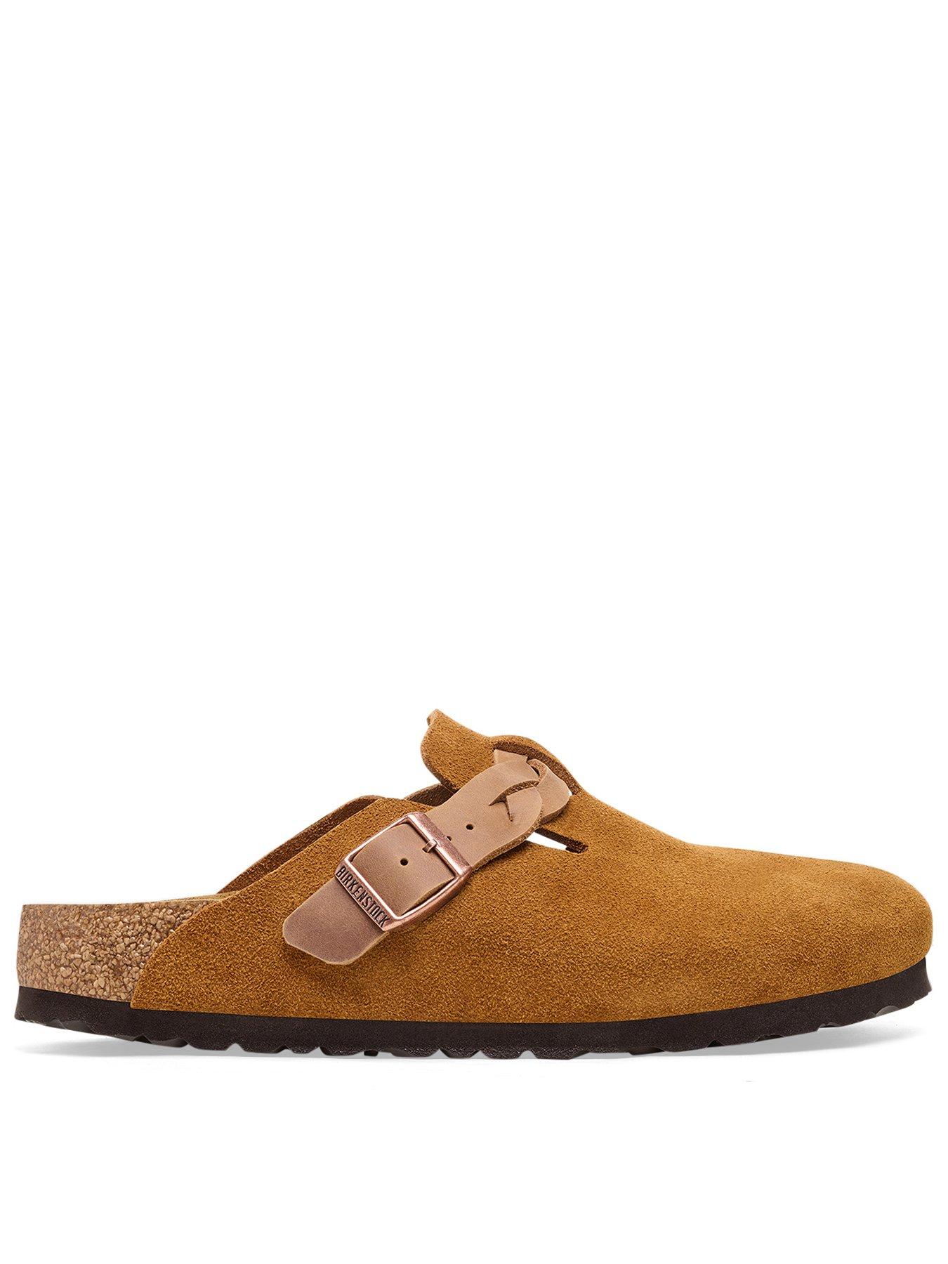 Image 1 of 3 of Birkenstock Boston Braided Suede Clogs - Mink