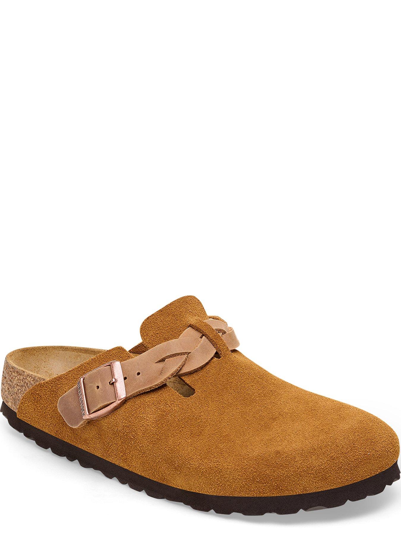 Image 2 of 3 of Birkenstock Boston Braided Suede Clogs - Mink