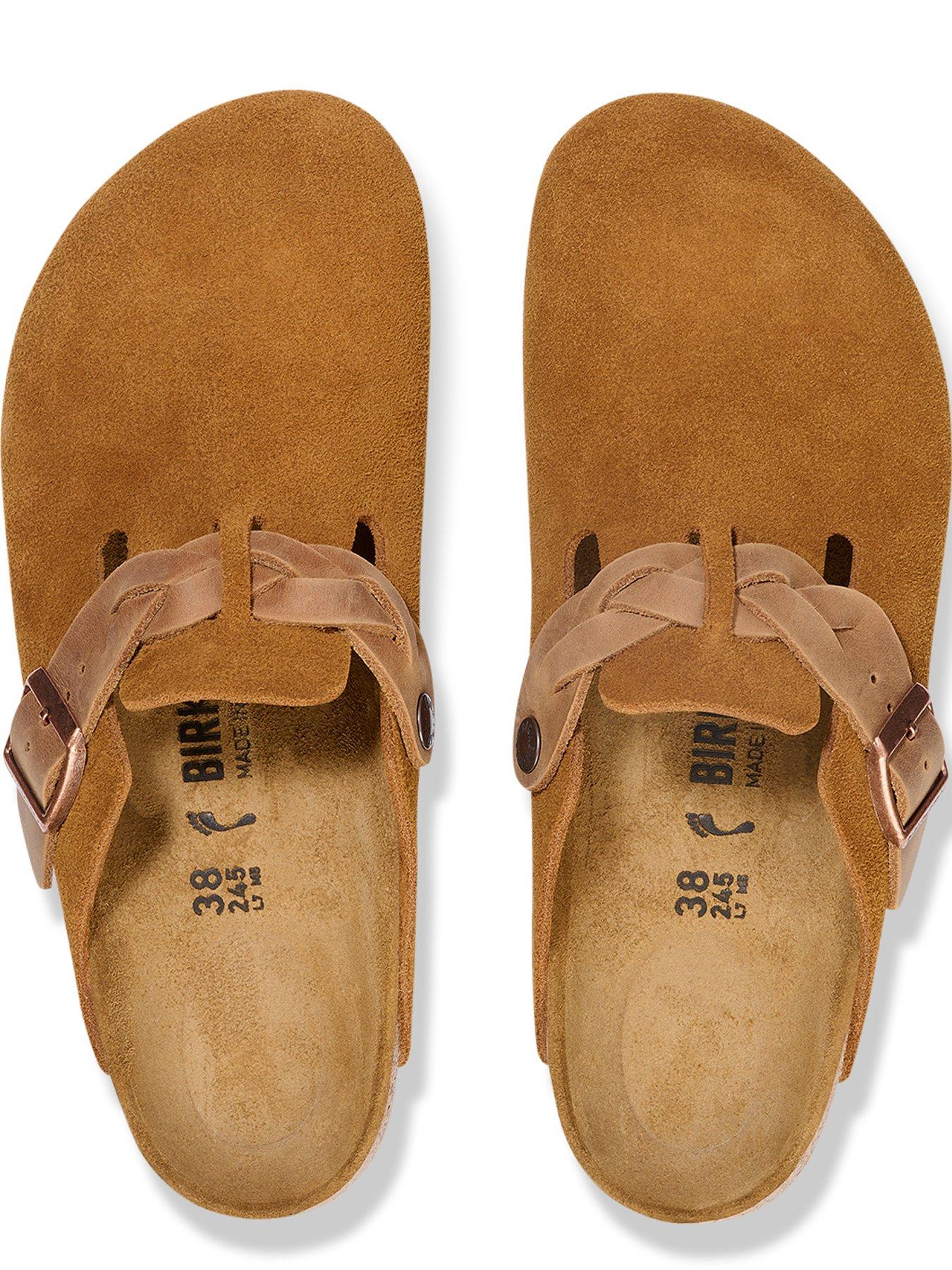 Image 3 of 3 of Birkenstock Boston Braided Suede Clogs - Mink