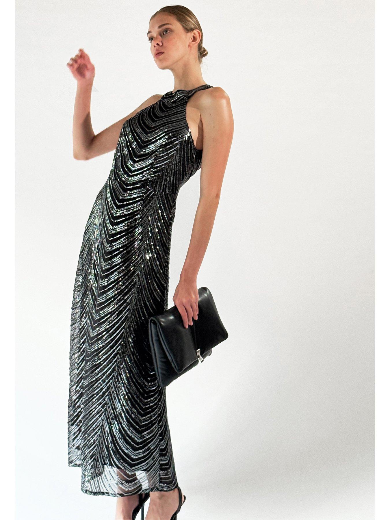 religion-halterneck-sequinnbspmaxi-dress-gunmetalnbspdetail