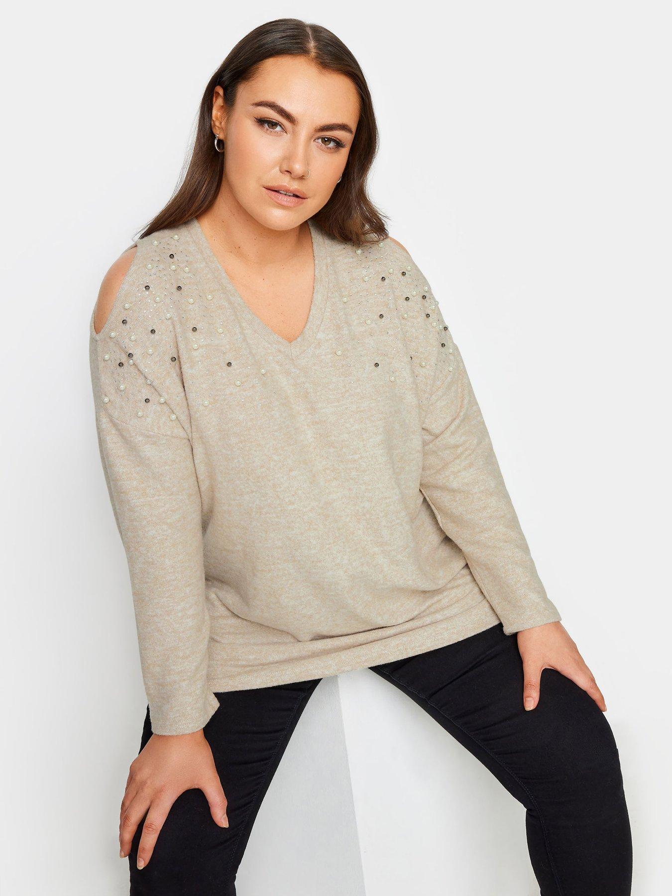 yours-soft-touch-cold-shoulder-long-sleeve-top-natural