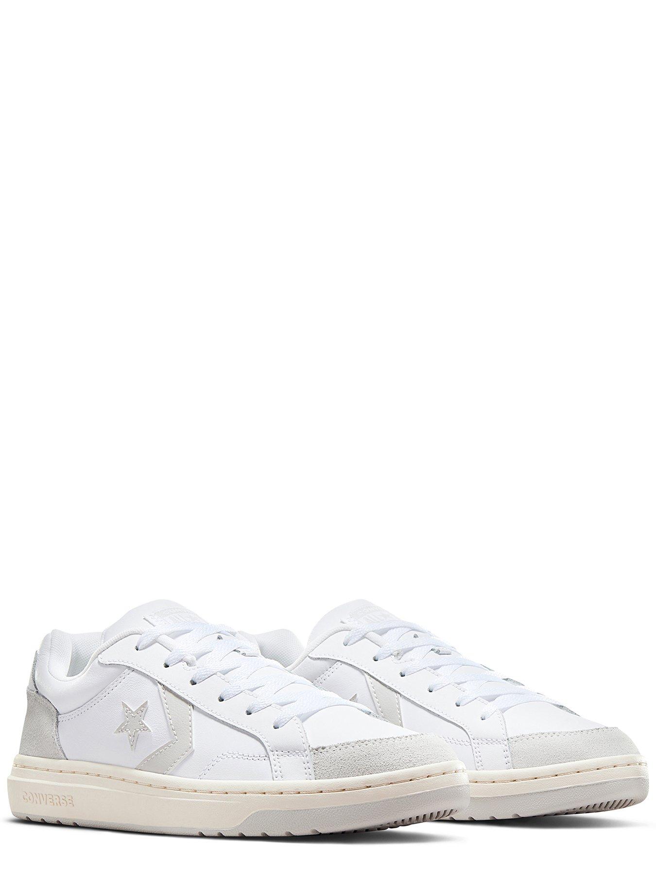 converse-mens-pro-blaze-classic-court-worn-ox-trainers-whitestillFront