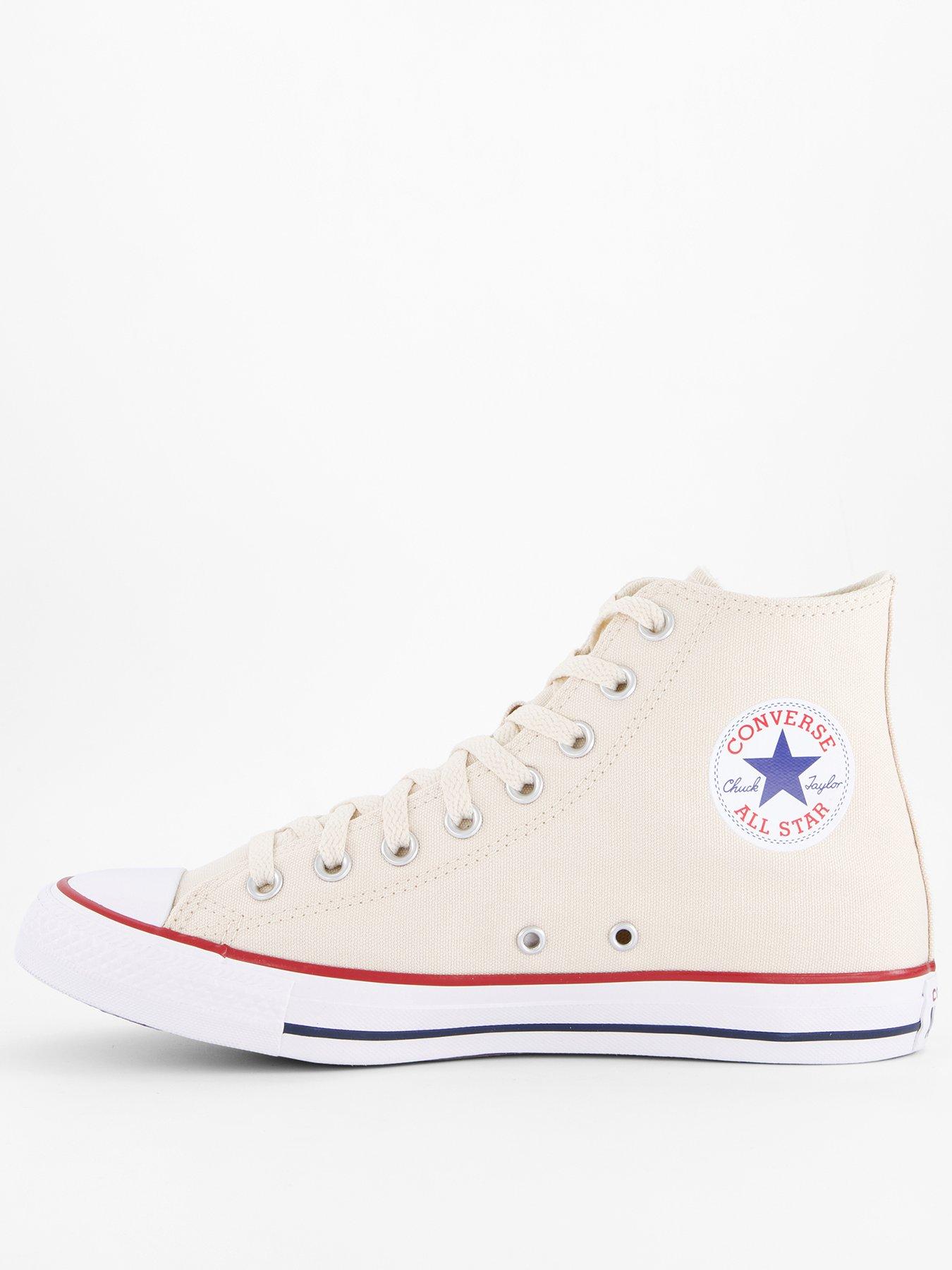 Image 1 of 7 of Converse Unisex Hi Top Trainers - Off White