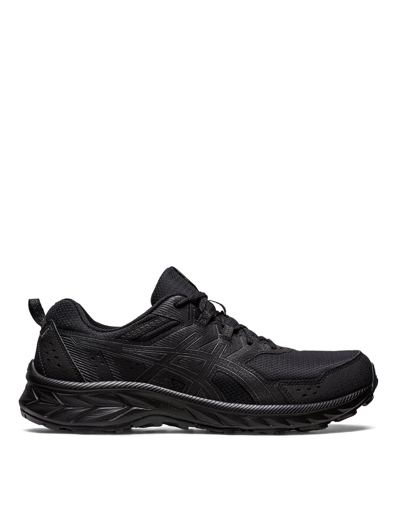 Asics black running clearance trainers